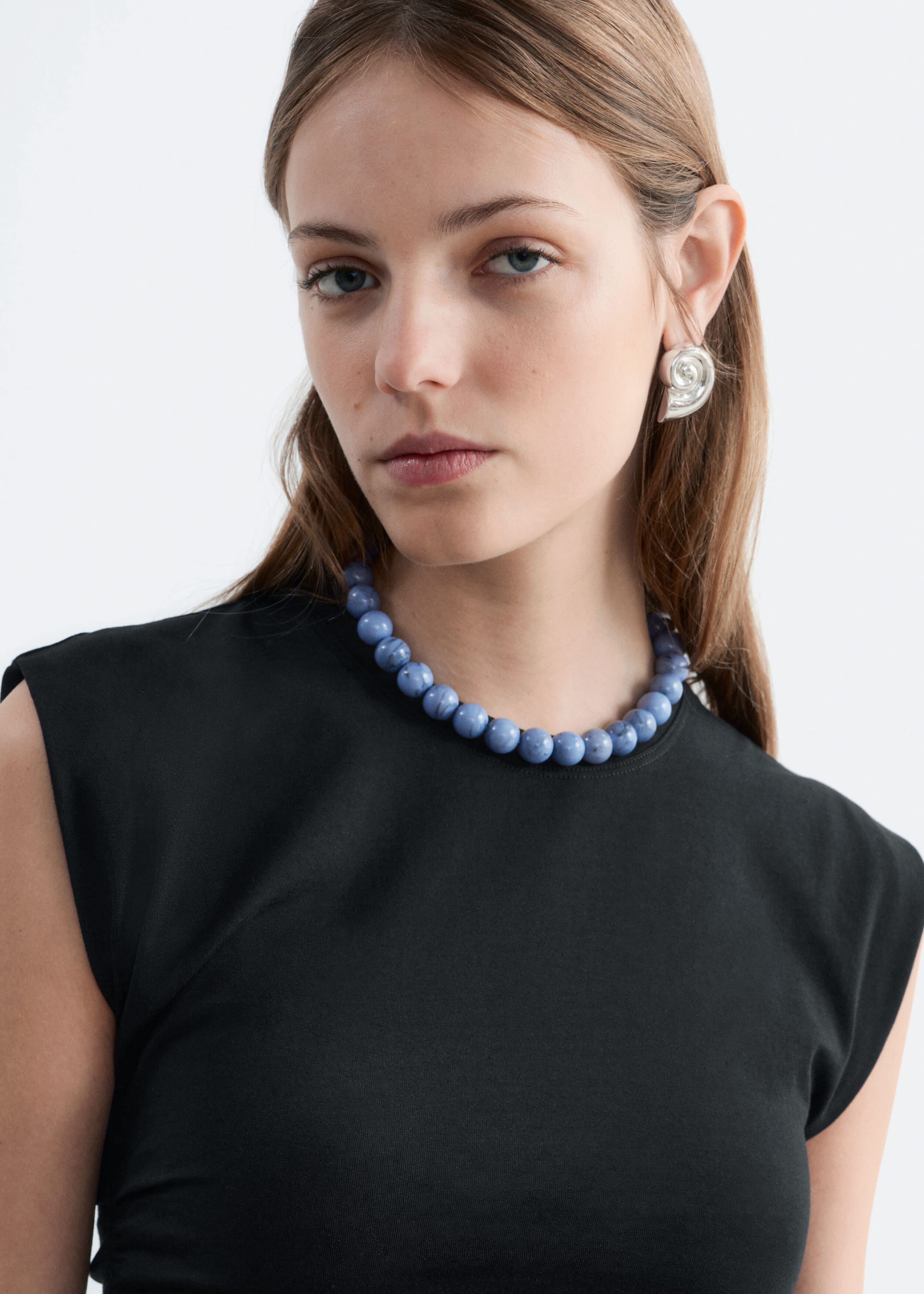 Ruched Top - Black - Lookbook