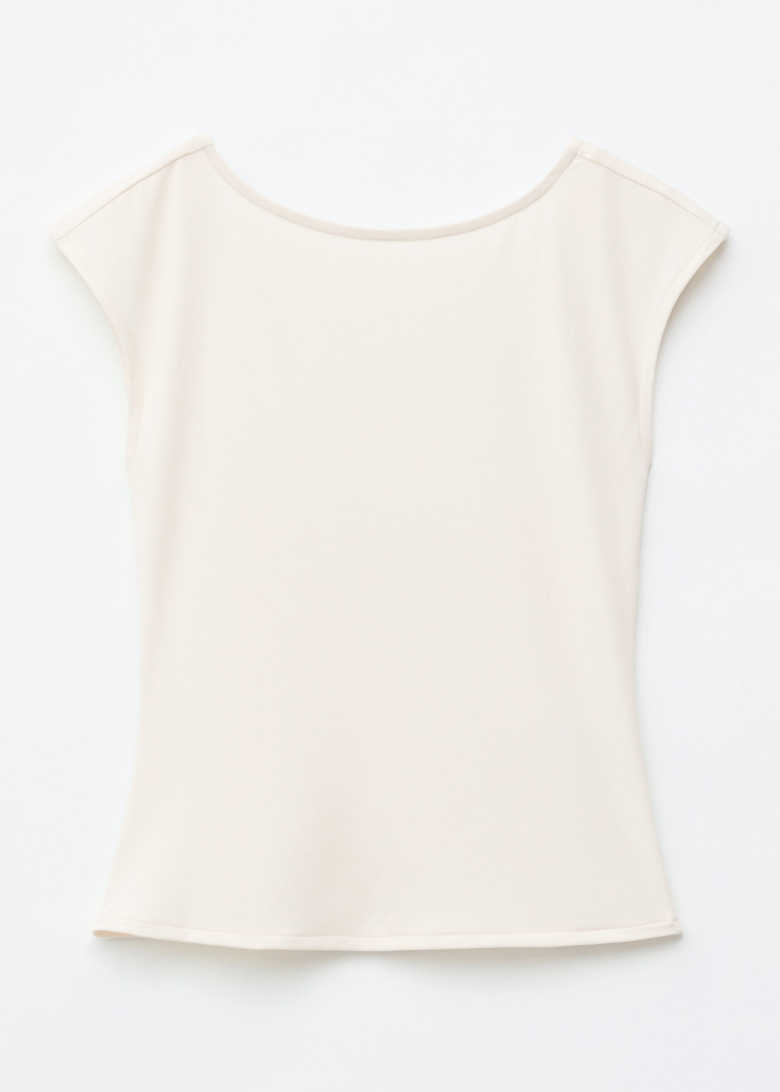 Fitted Open-Back T-Shirt - Butter Yellow - Still Life