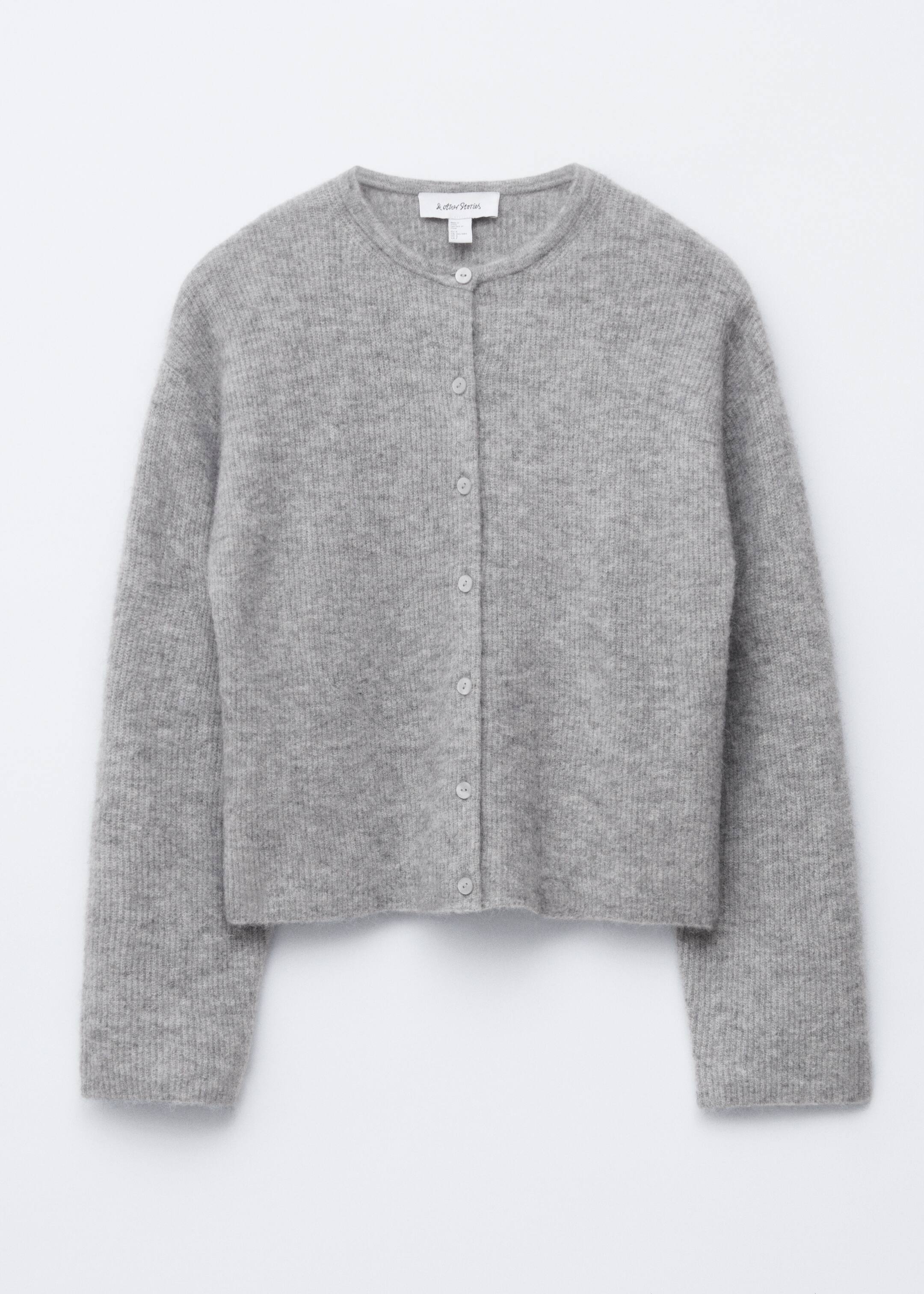 Größeres Bild ansehen: Strickjacke aus Alpaka-Mix - Grau - Ladies | H&M DE 7