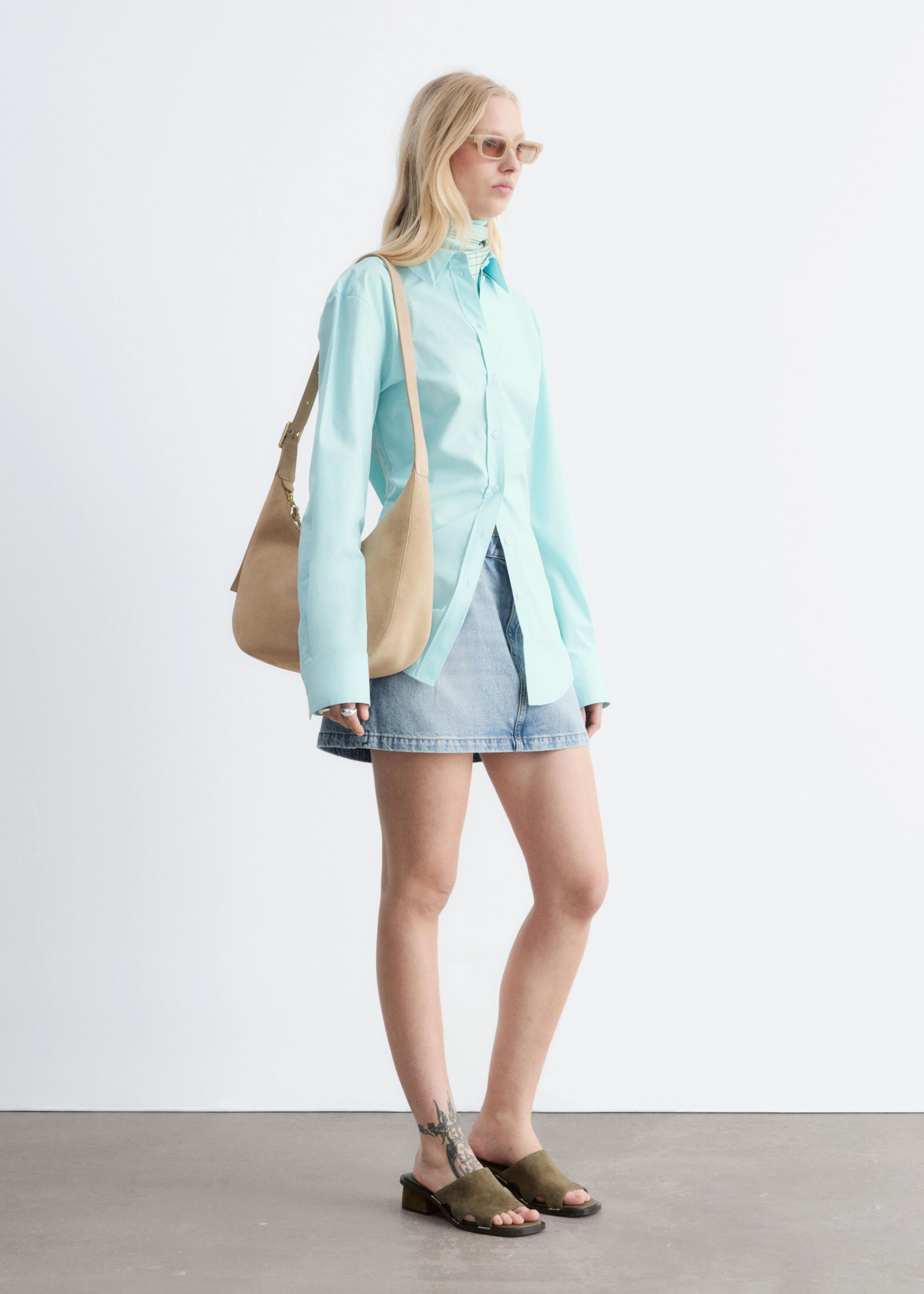 Image of Taliowana bawełniana koszula