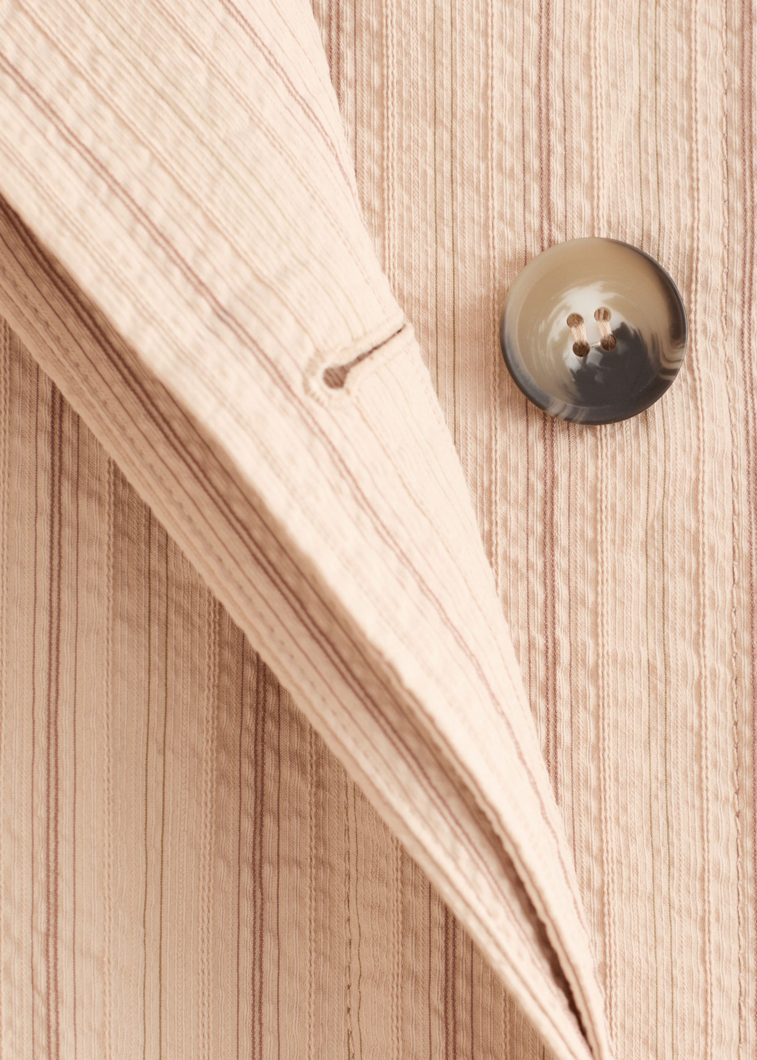 Image of Gabardina de corte holgado y raya diplomática