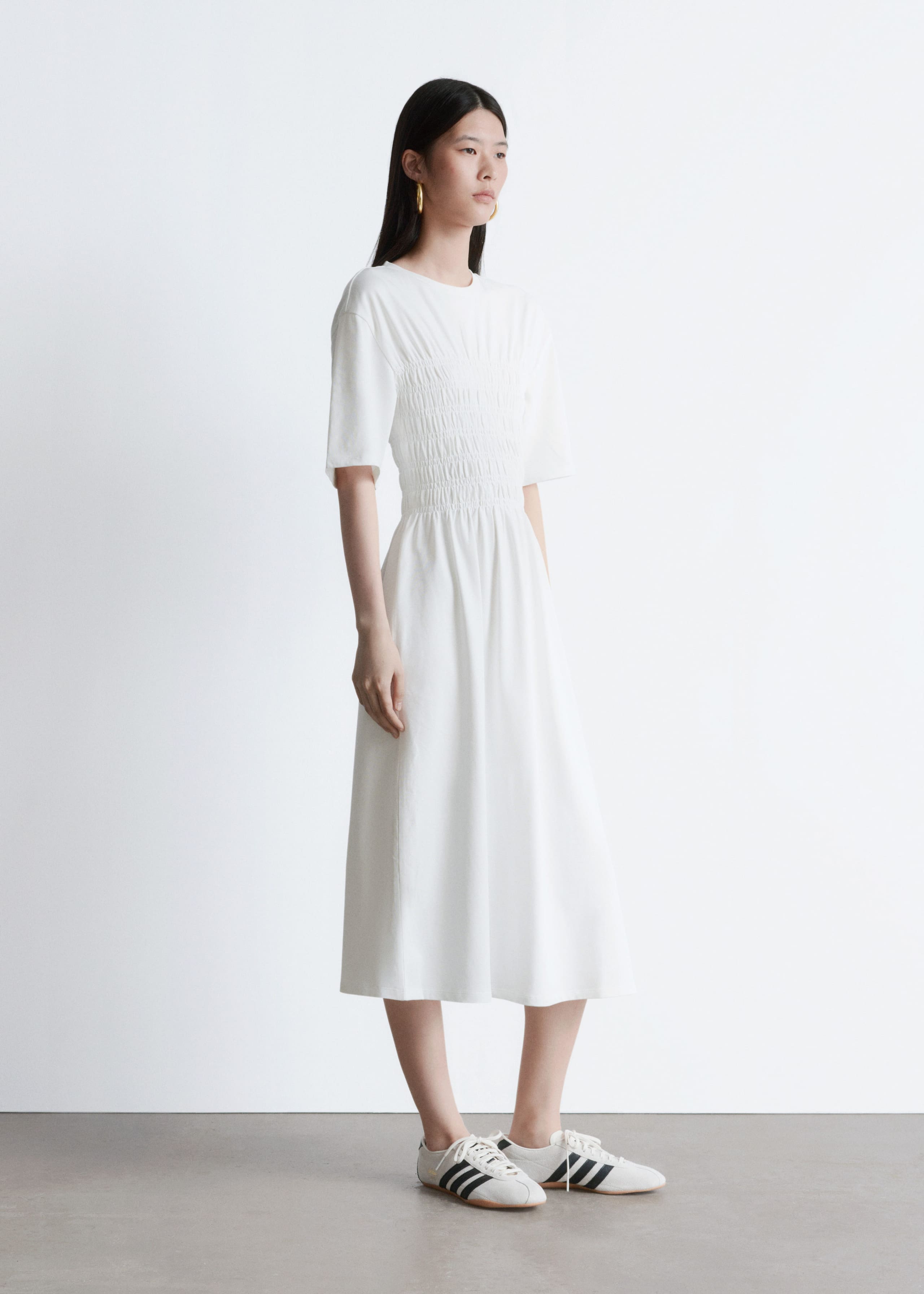 Image of Smocked Midi Dress