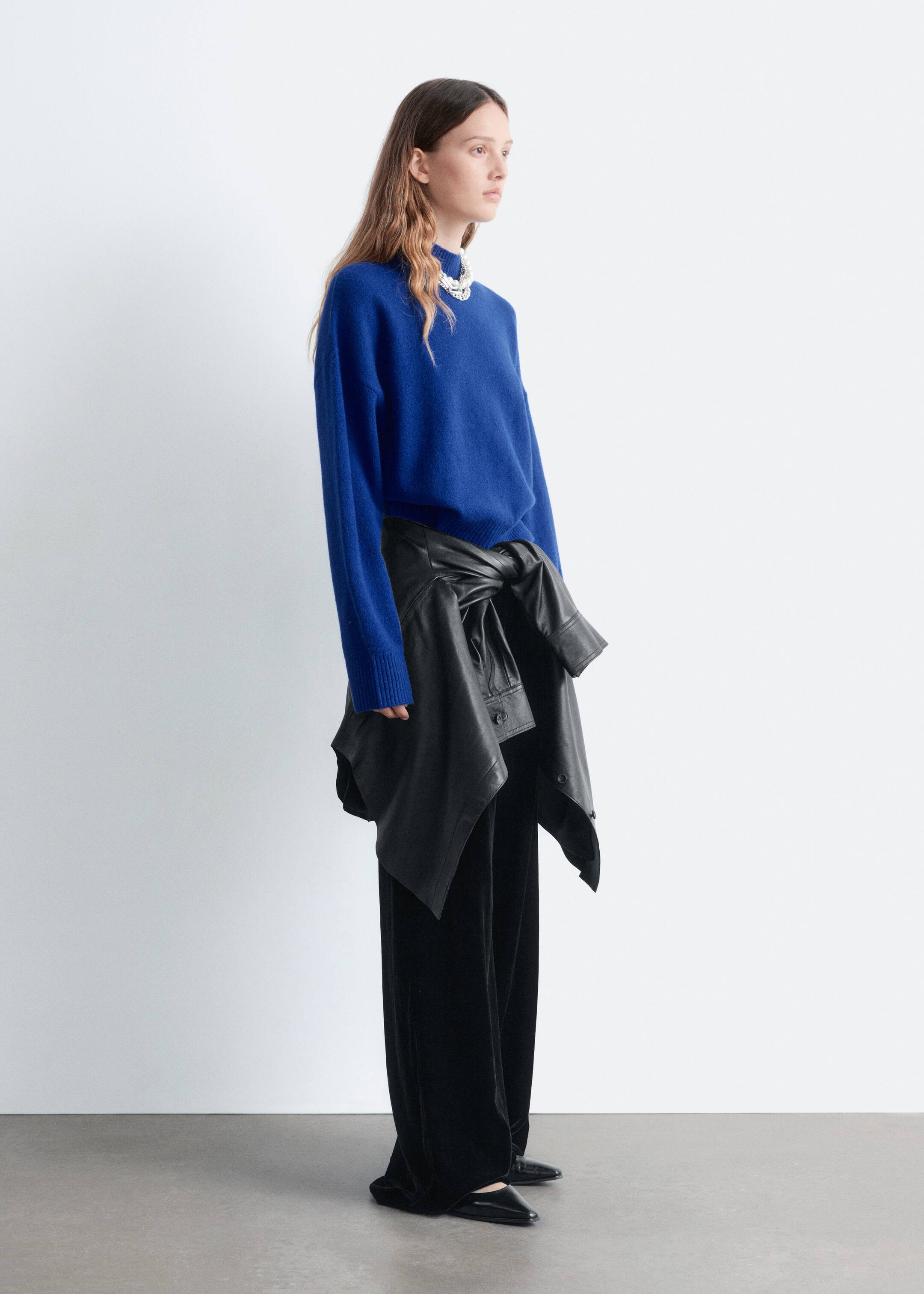 View larger image: Turtleneck Jumper - Bright Blue - Ladies | H&M GB 4