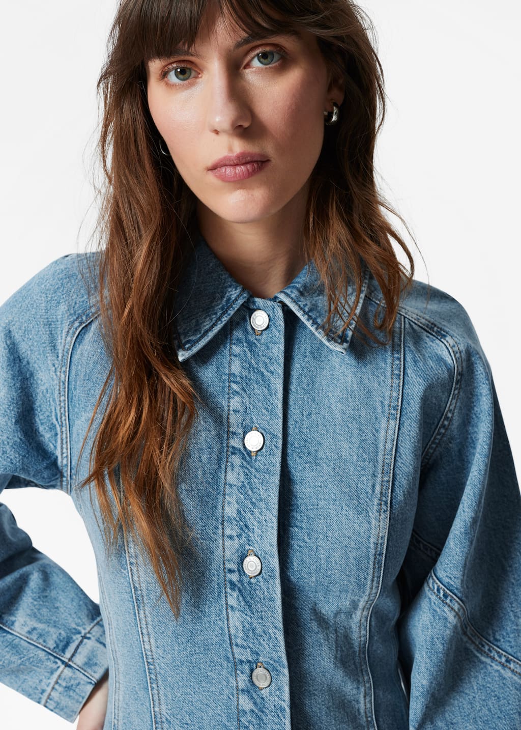 Image of Minivestido camisero vaquero