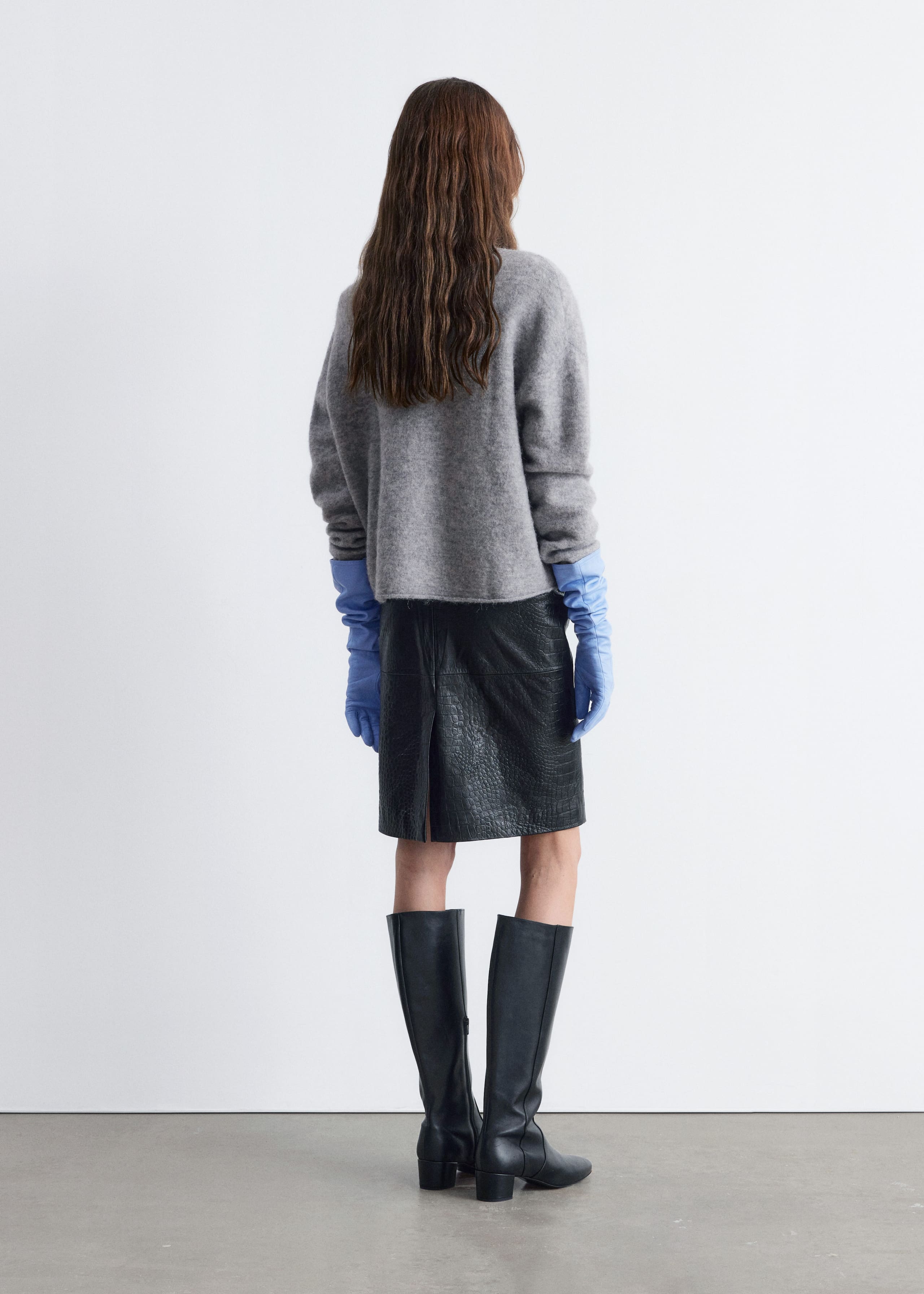 Image of High-Neck Alpaca-Knit Jumper