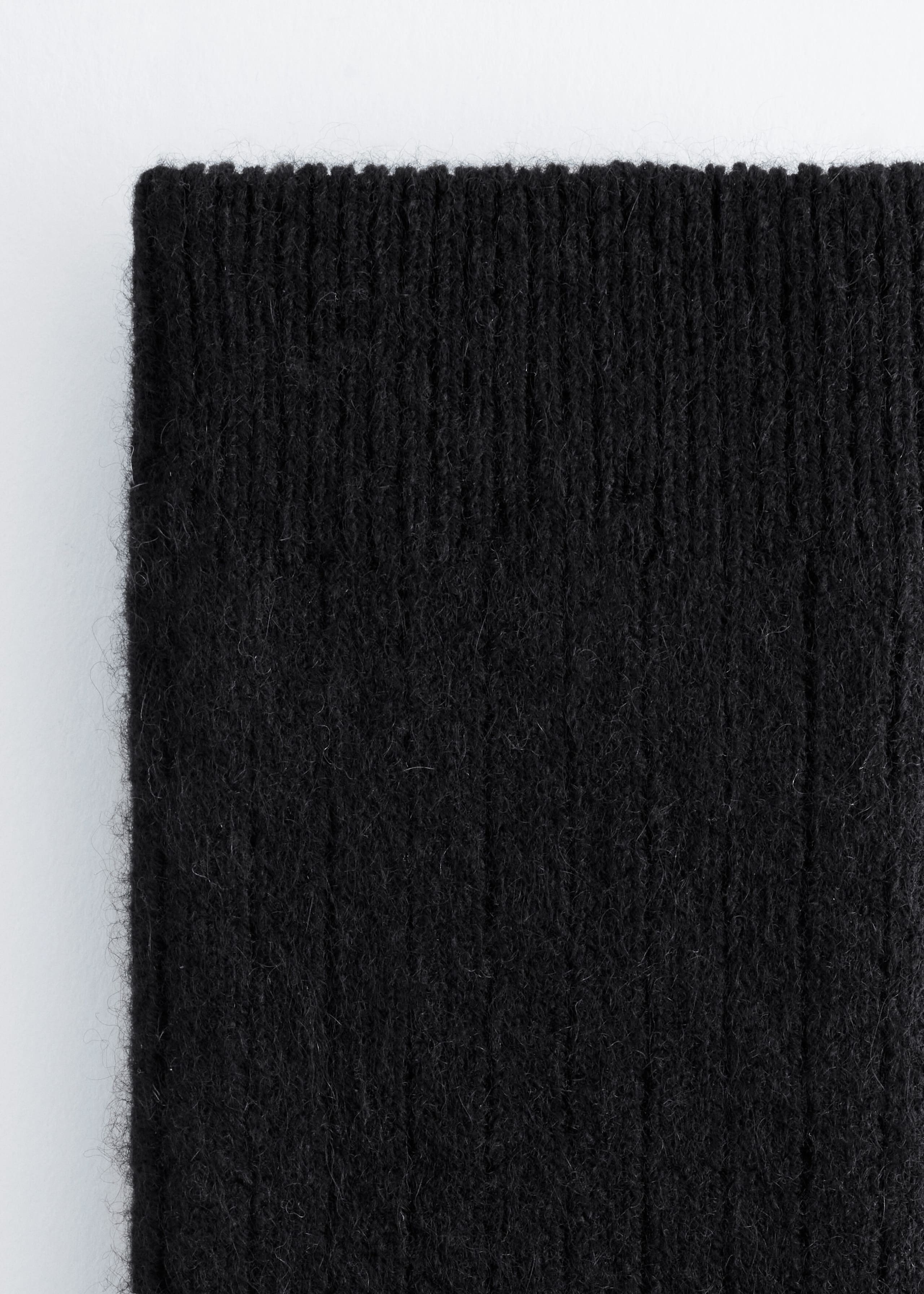 Silk-Cashmere Ribbed Socks - {{variantName}} - Descriptive Detail