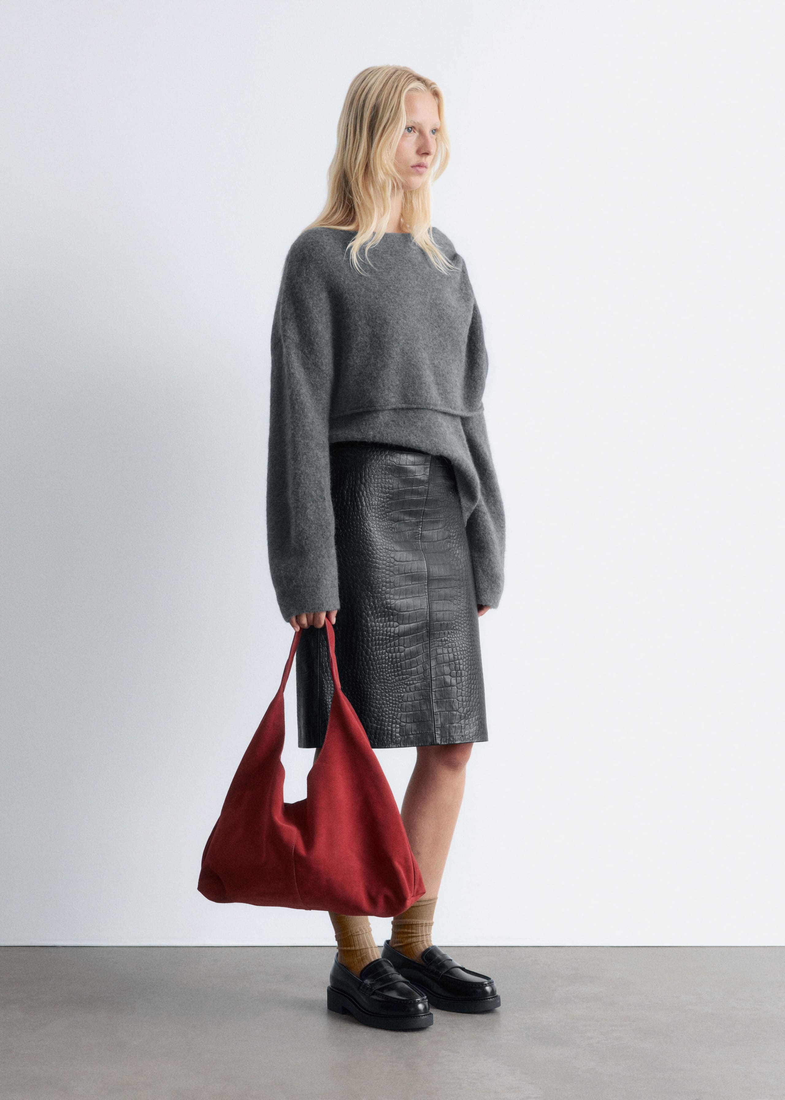 Image of Knitted Cape Sweater