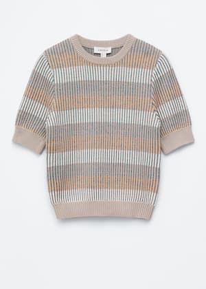 Beige/strepen