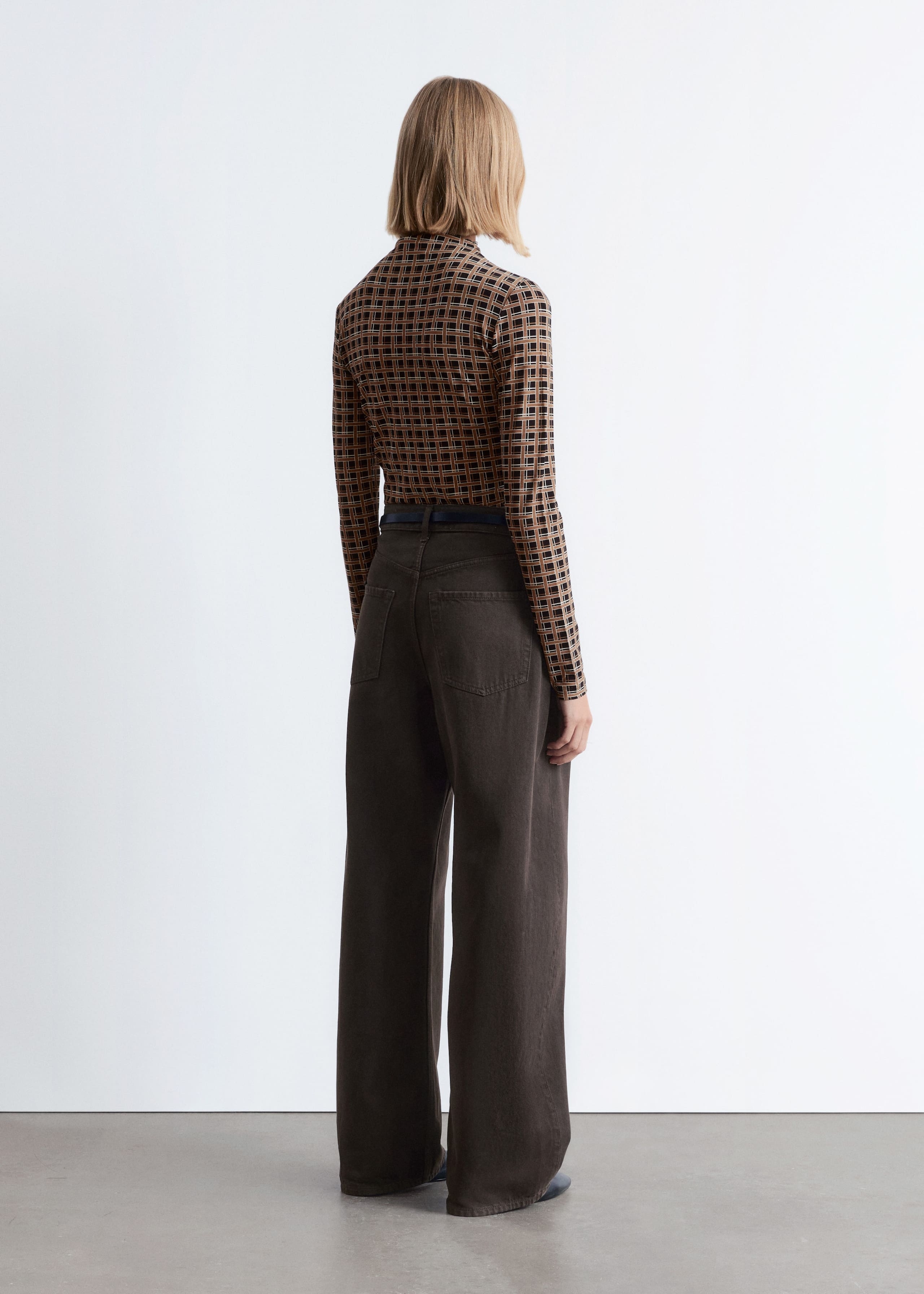 Image of Mock-Neck Top