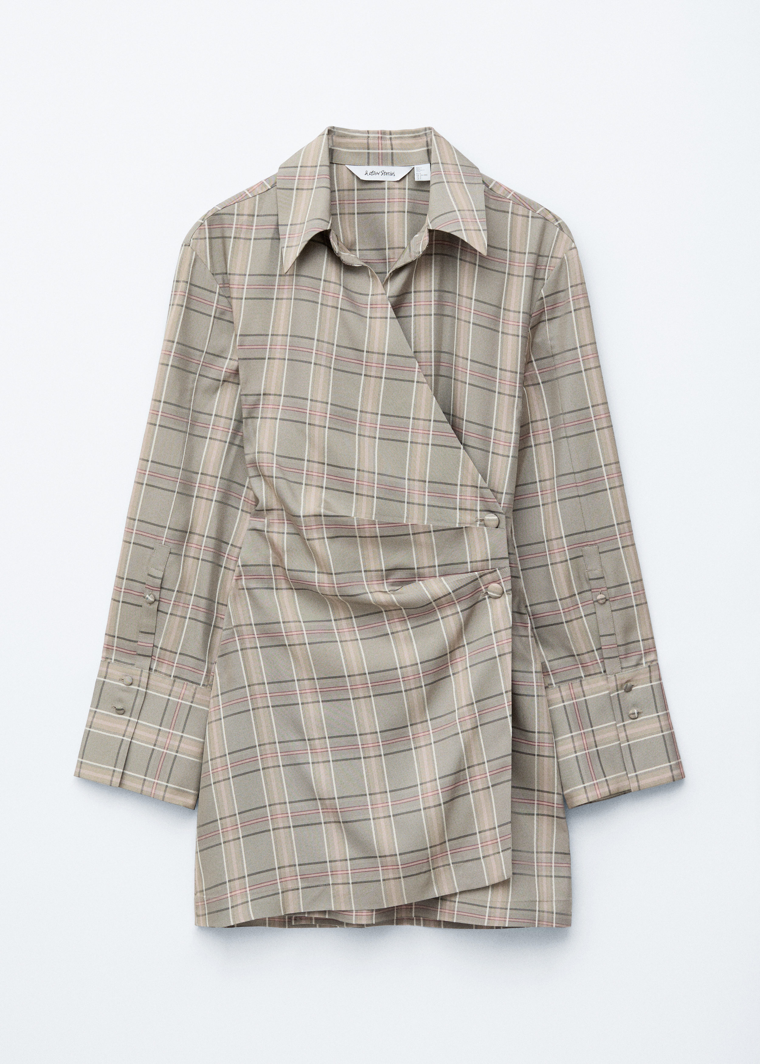 Wrap Shirt Mini Dress