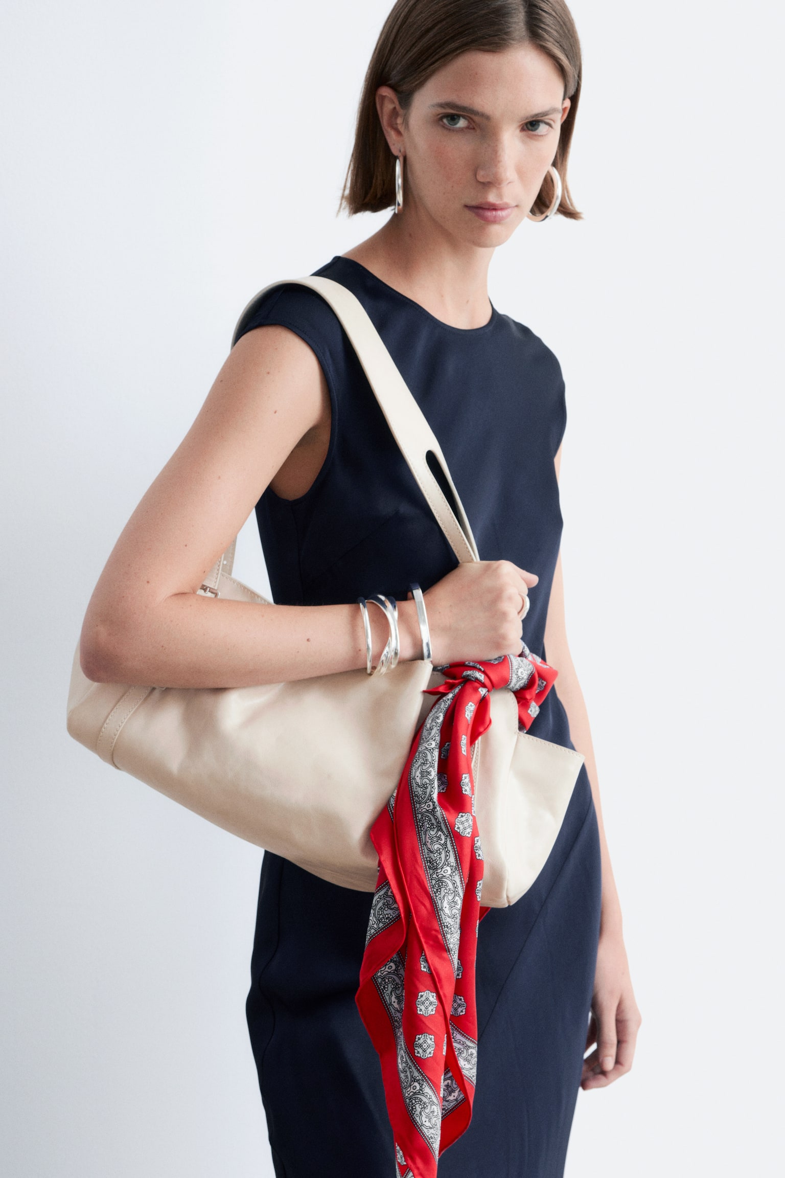 שמלת מקסי סאטן צמודה - 5