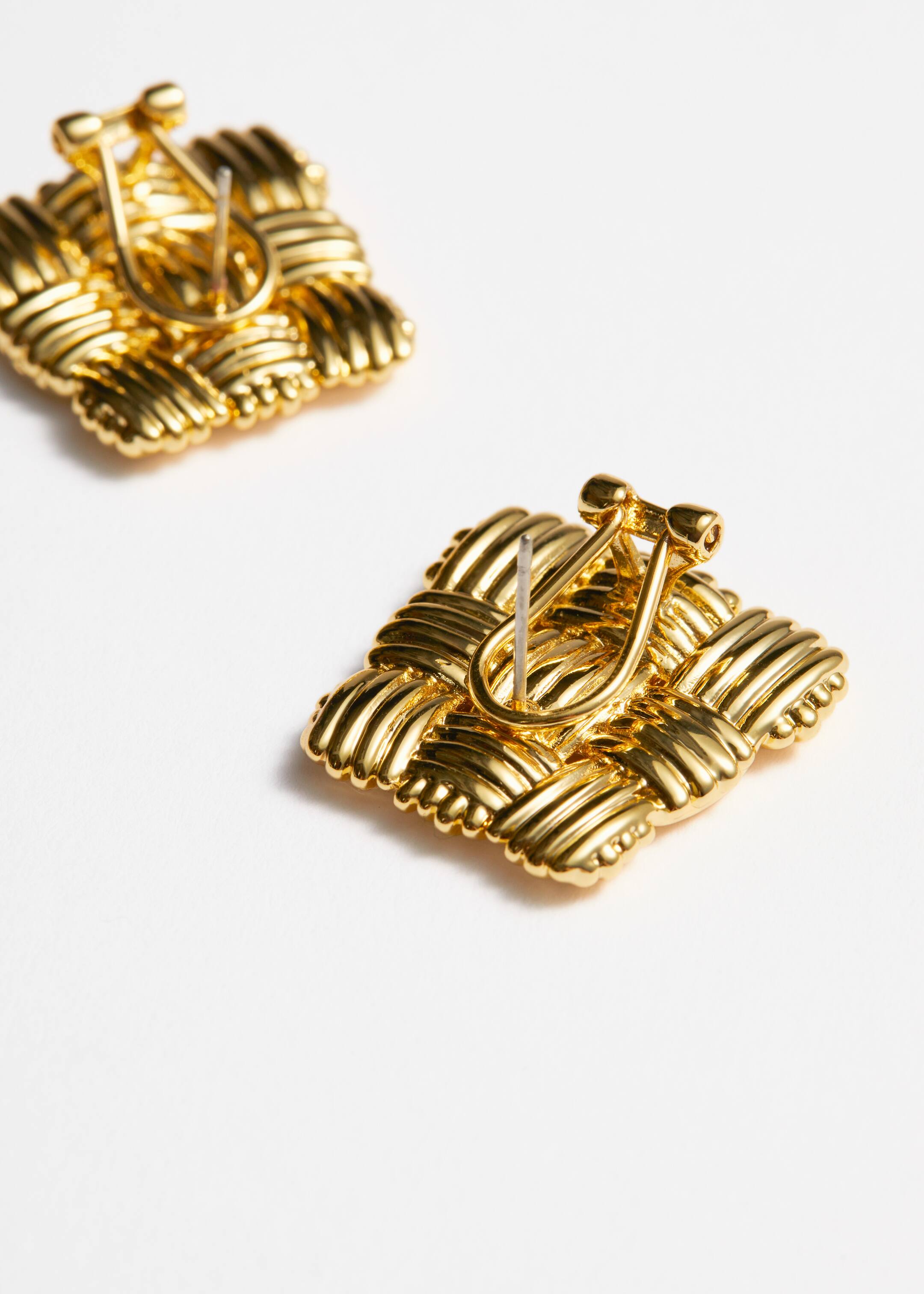 Größeres Bild ansehen: Ohrstecker in Flechtoptik - Gold - Ladies | H&M DE 2