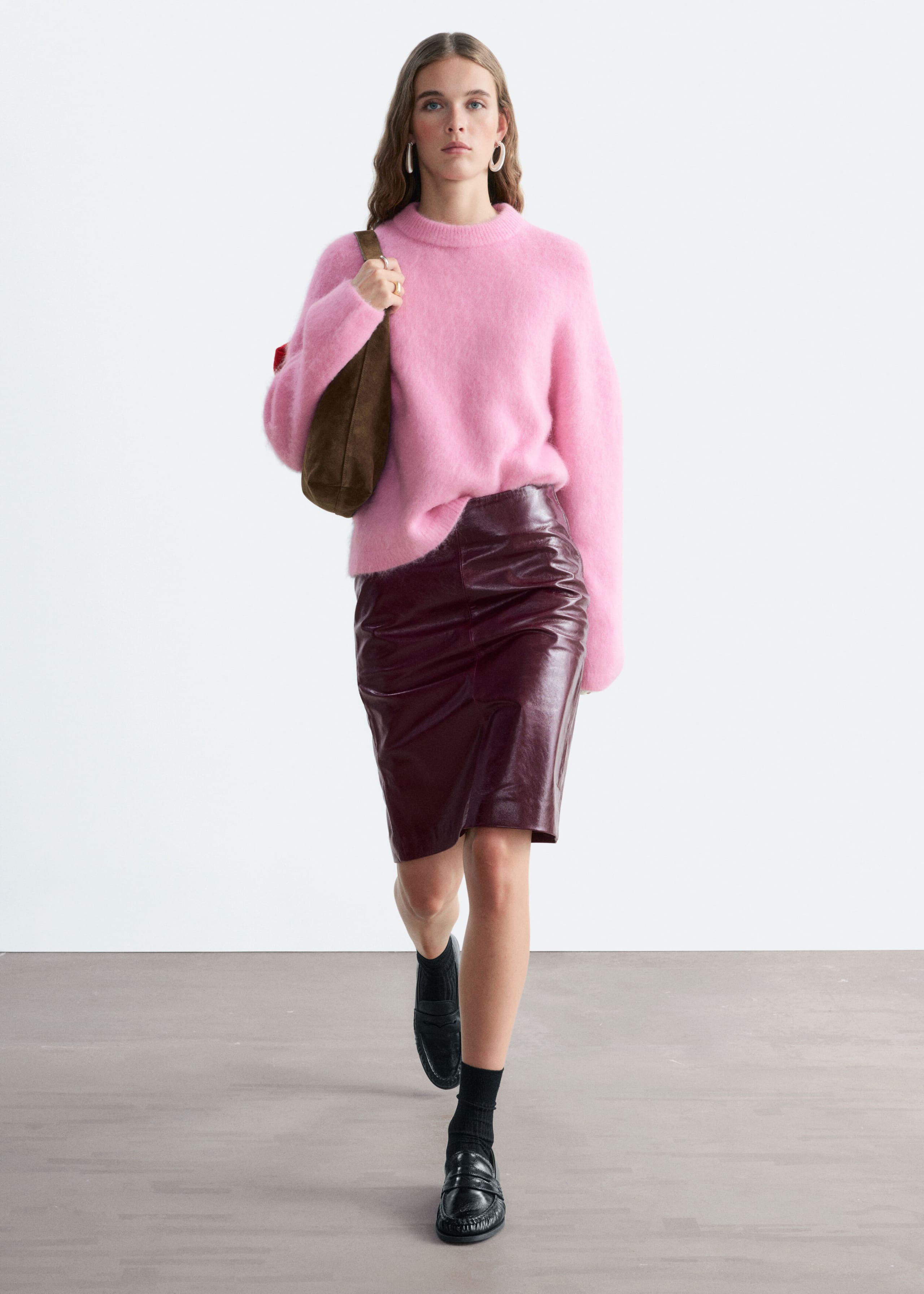 Mohair-Blend Jumper - Dark Mole - Lookbook