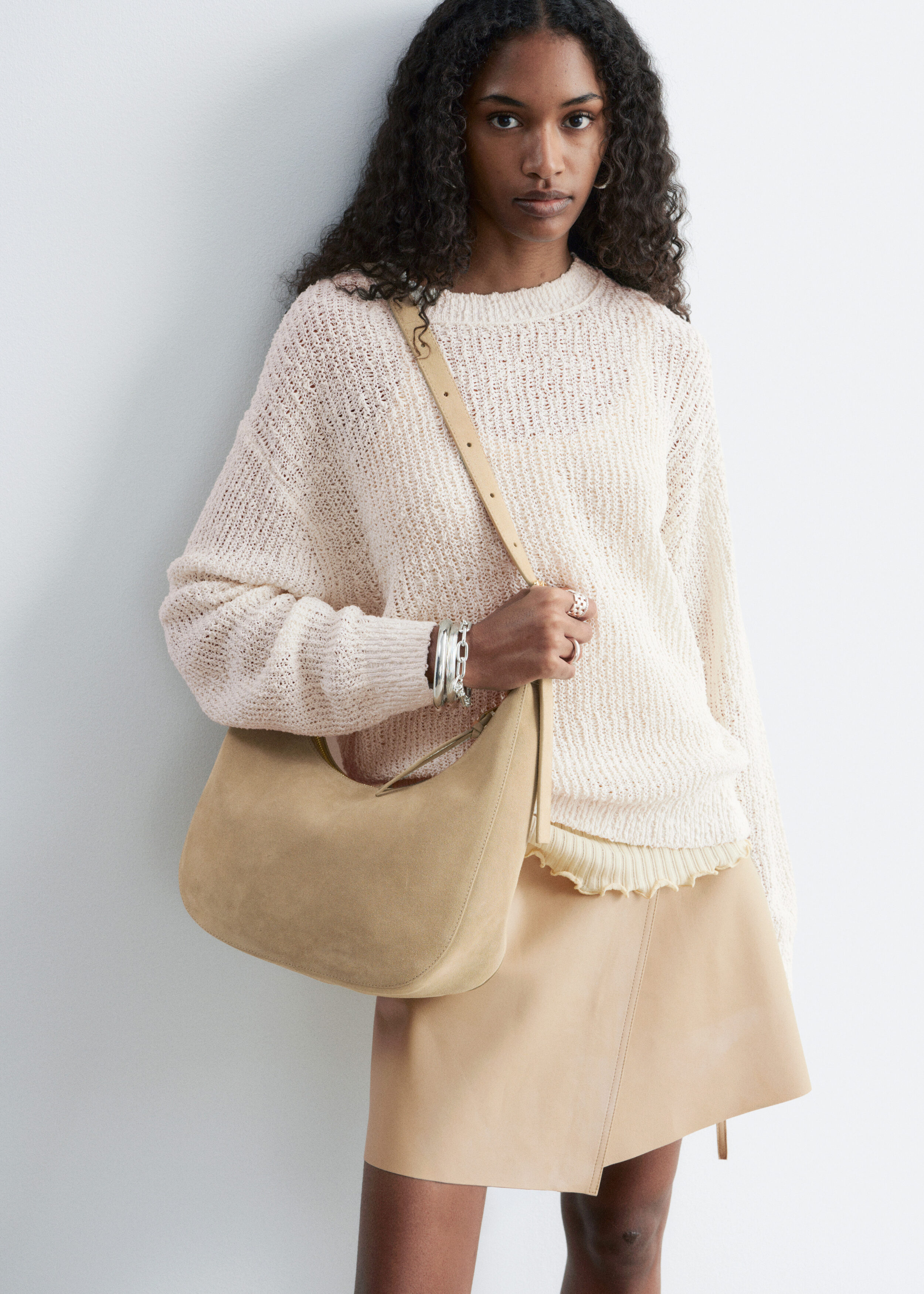 Silk-Cotton Knit Jumper - Off-white - & Other Stories US