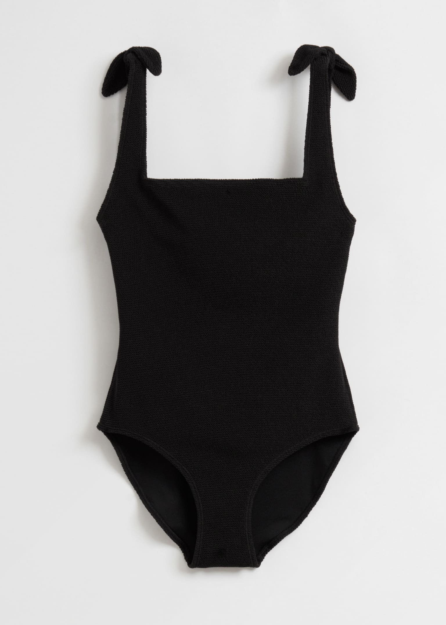 Costume da bagno in tessuto lavorato con lacci - Nero/Nero/Rosa/Arancione/Blu cielo/Marrone