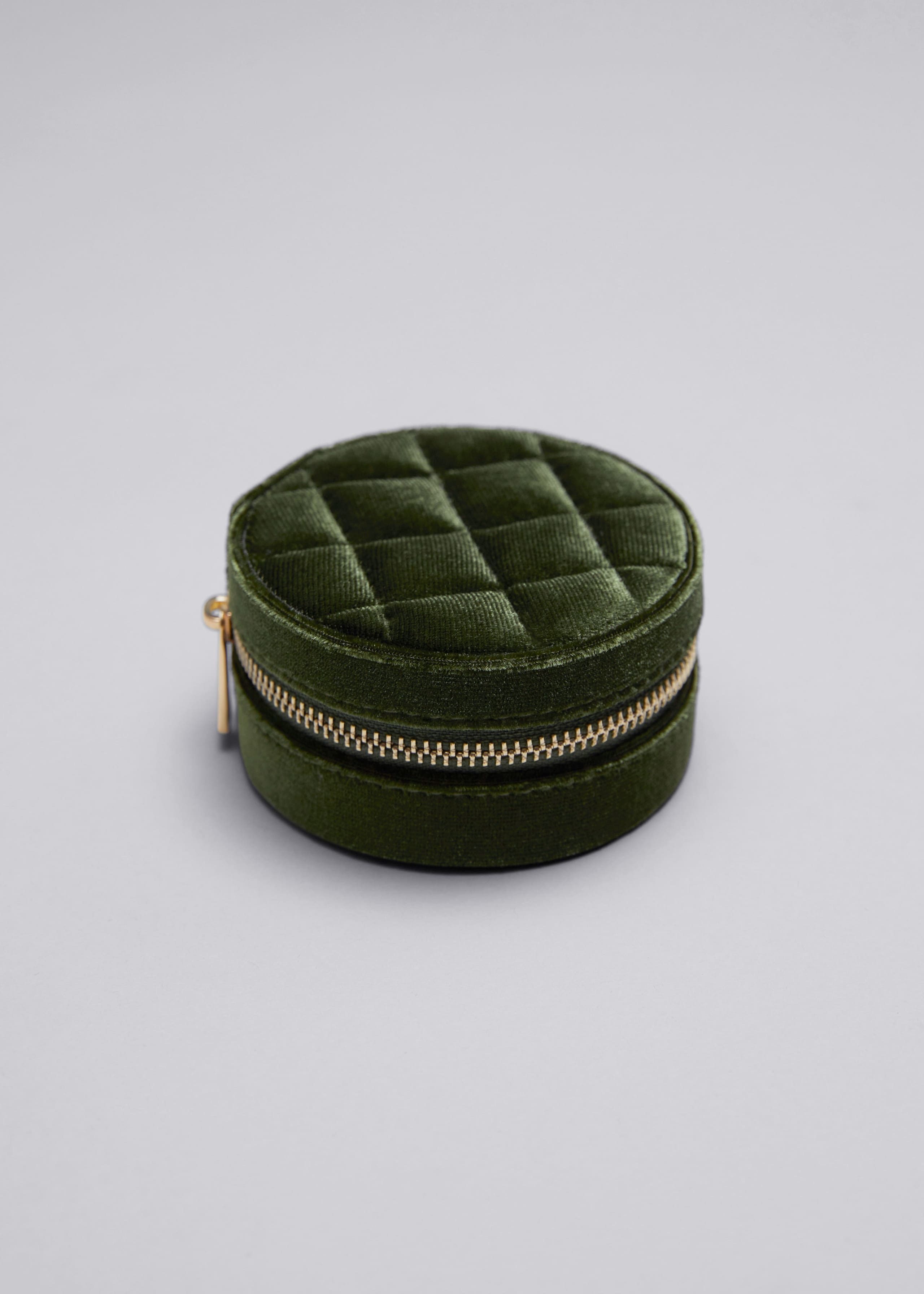 Portagioie in velluto - Verde scuro - Natura morta