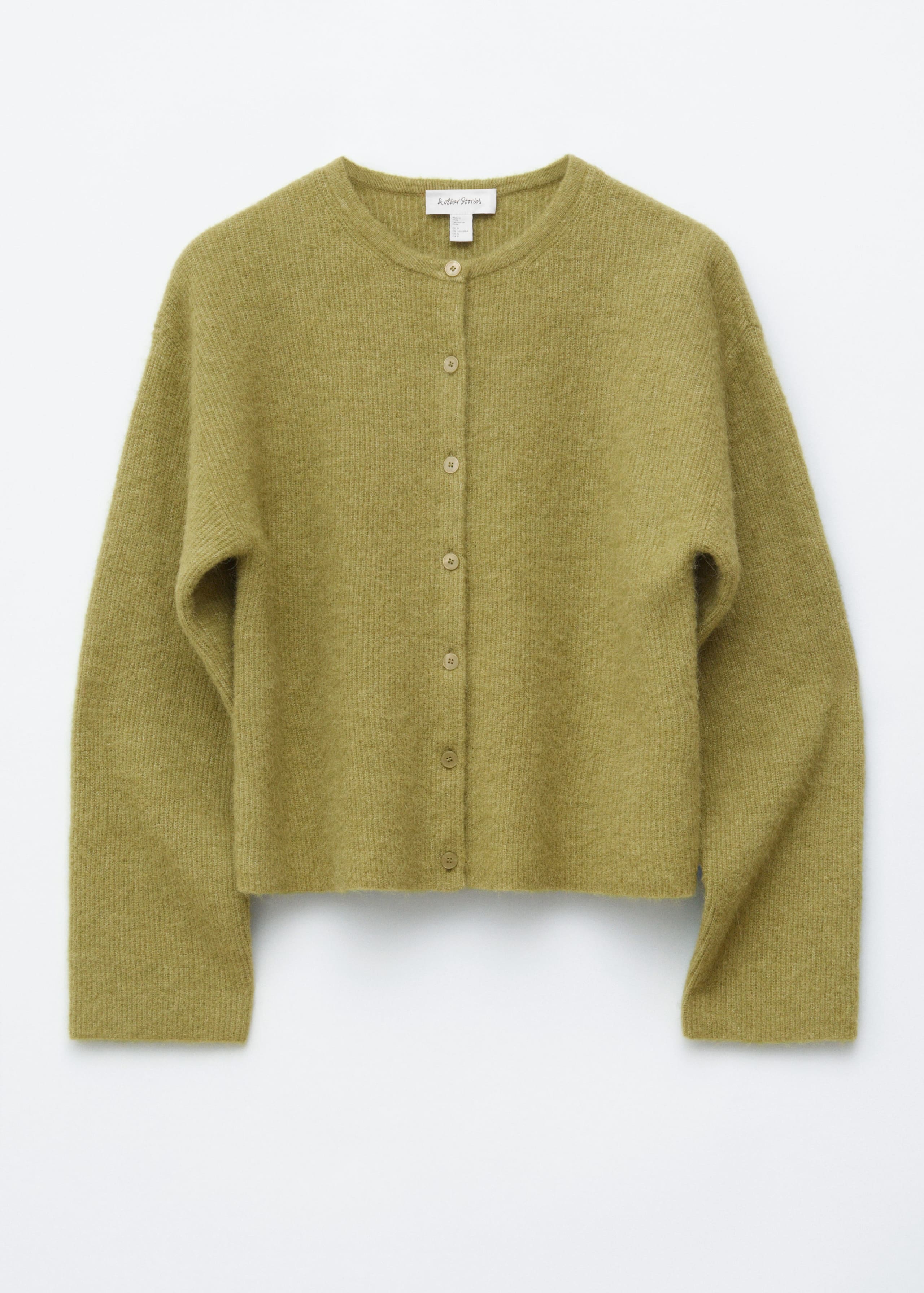 Image of Alpaca-Blend Knitted Cardigan