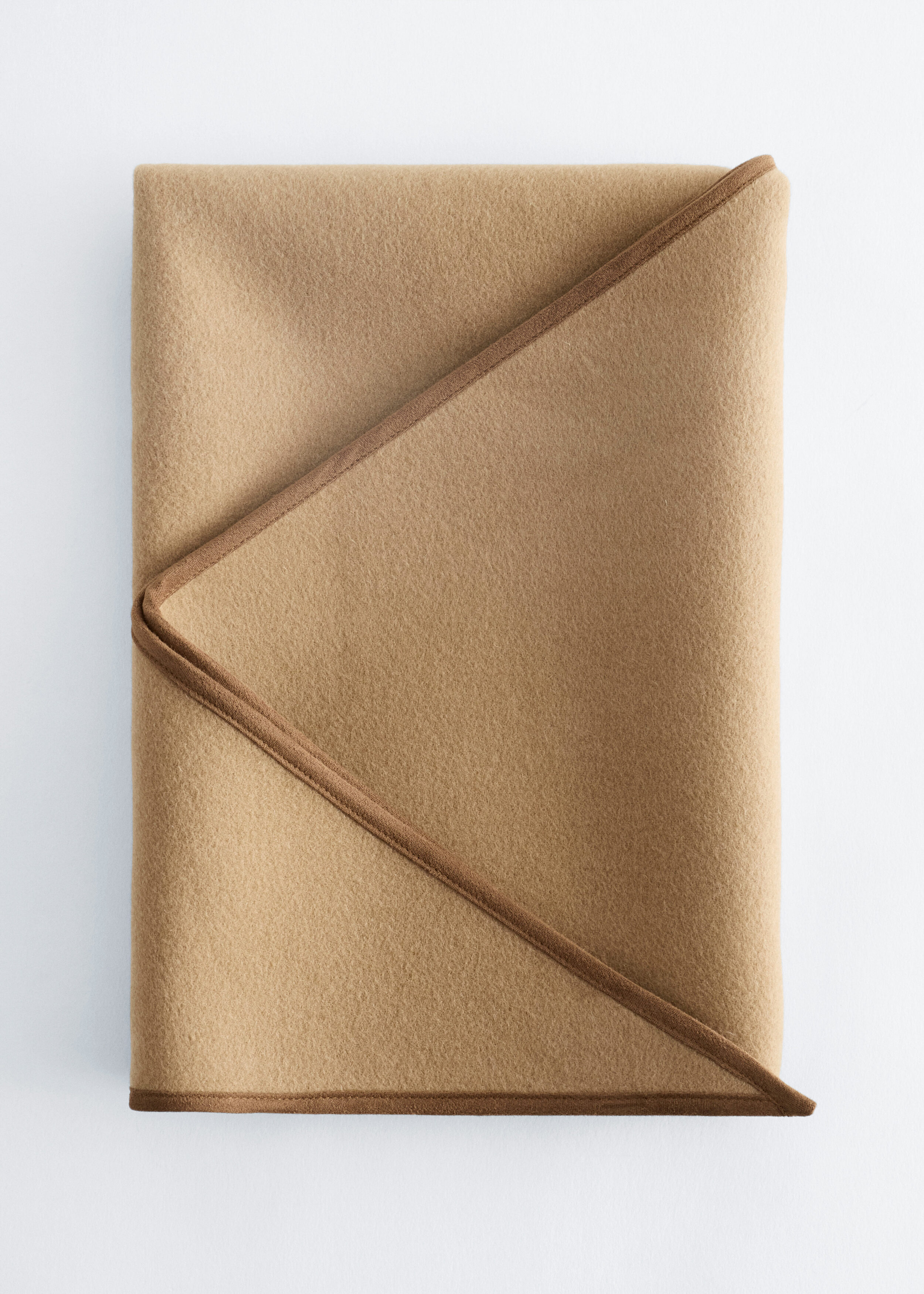 Wool Lyocell Triangle Scarf - Beige - & Other Stories GG