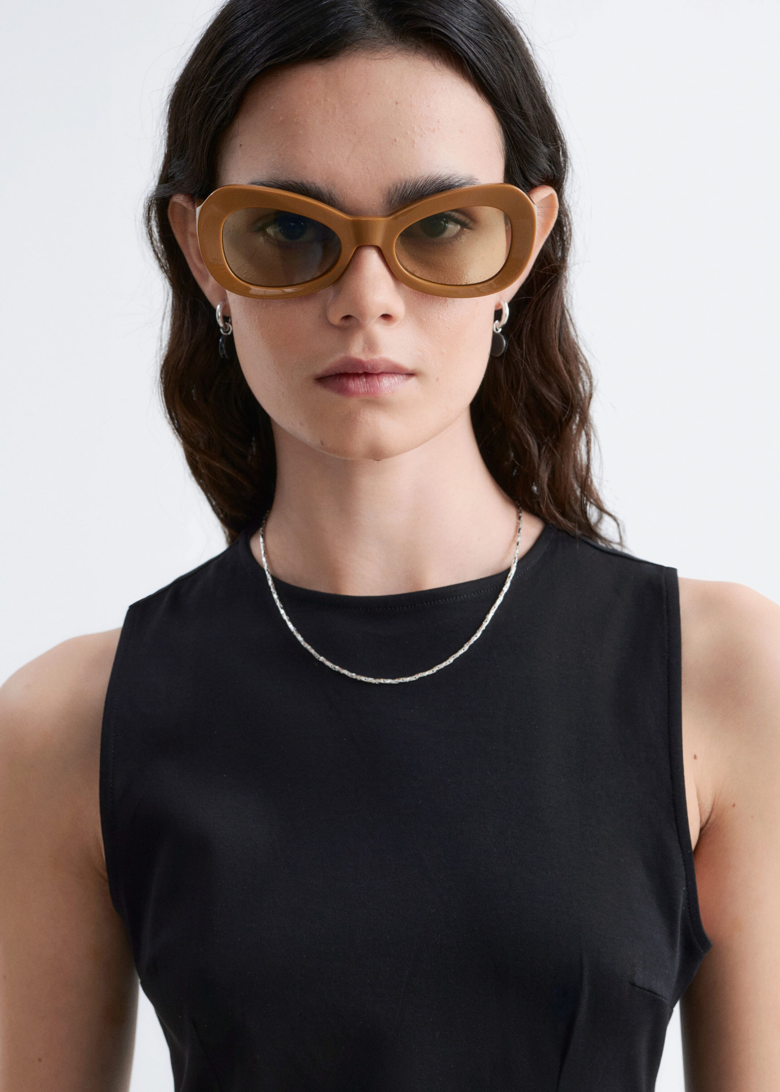 Image of Fitted Cotton Jersey Midi Dress