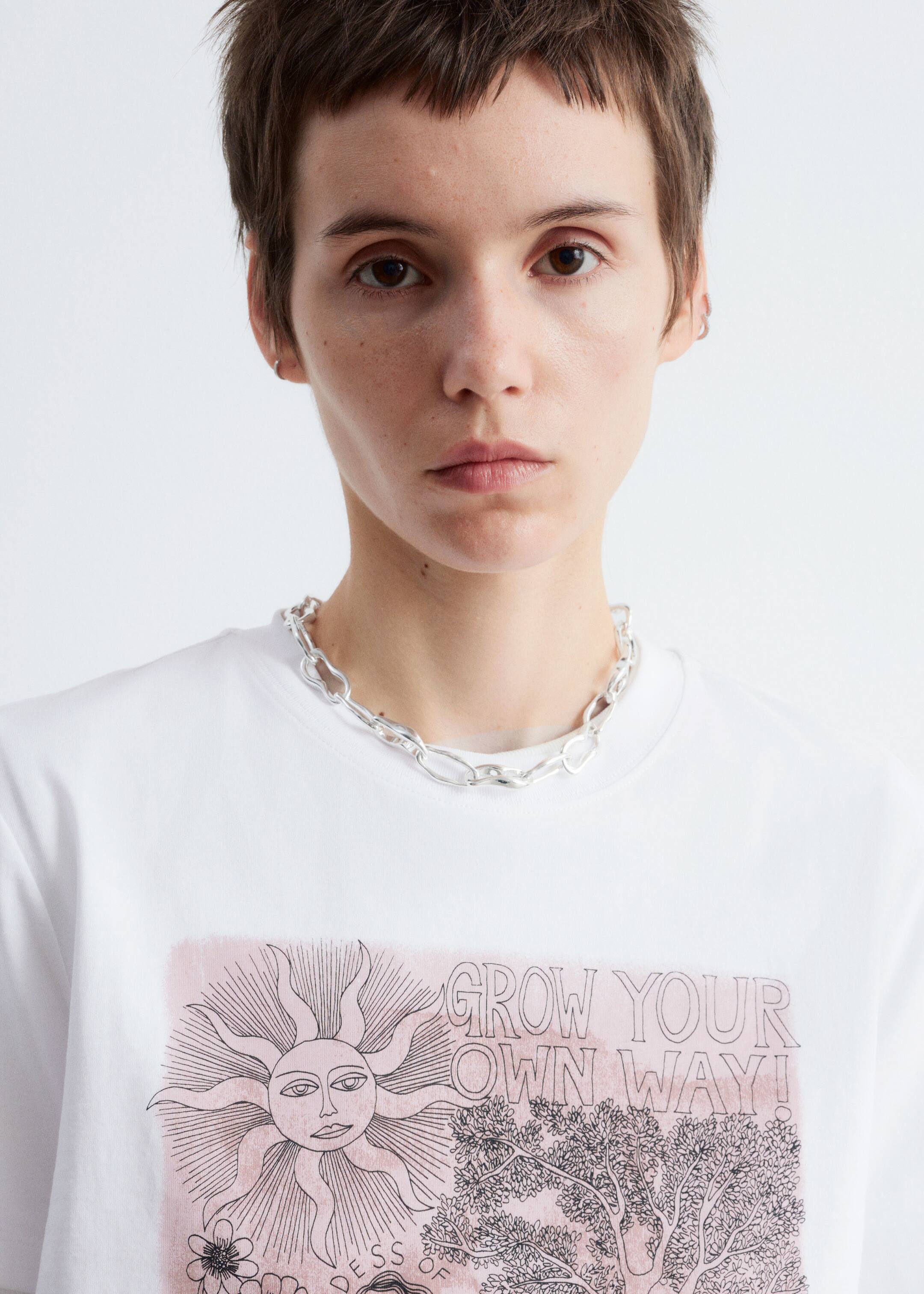 Nagyobb kép megtekintése: Pamut póló - Fehér minta - NŐI | H&M HU 3