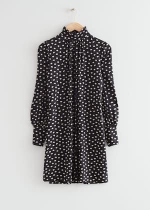 Heart Print Black