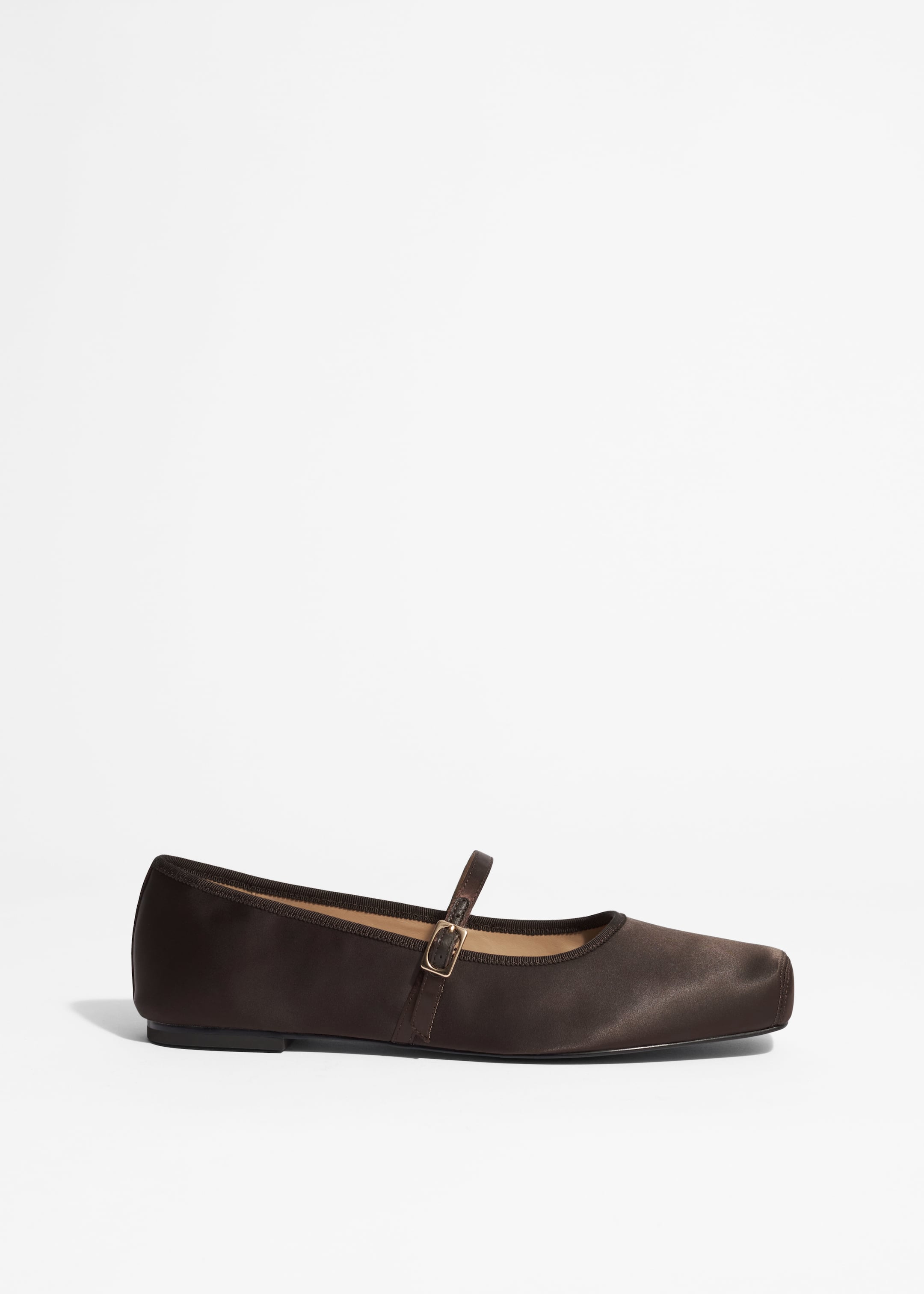 View larger image: Square-Toe Ballet Flats - Brown - Ladies | H&M GB 1
