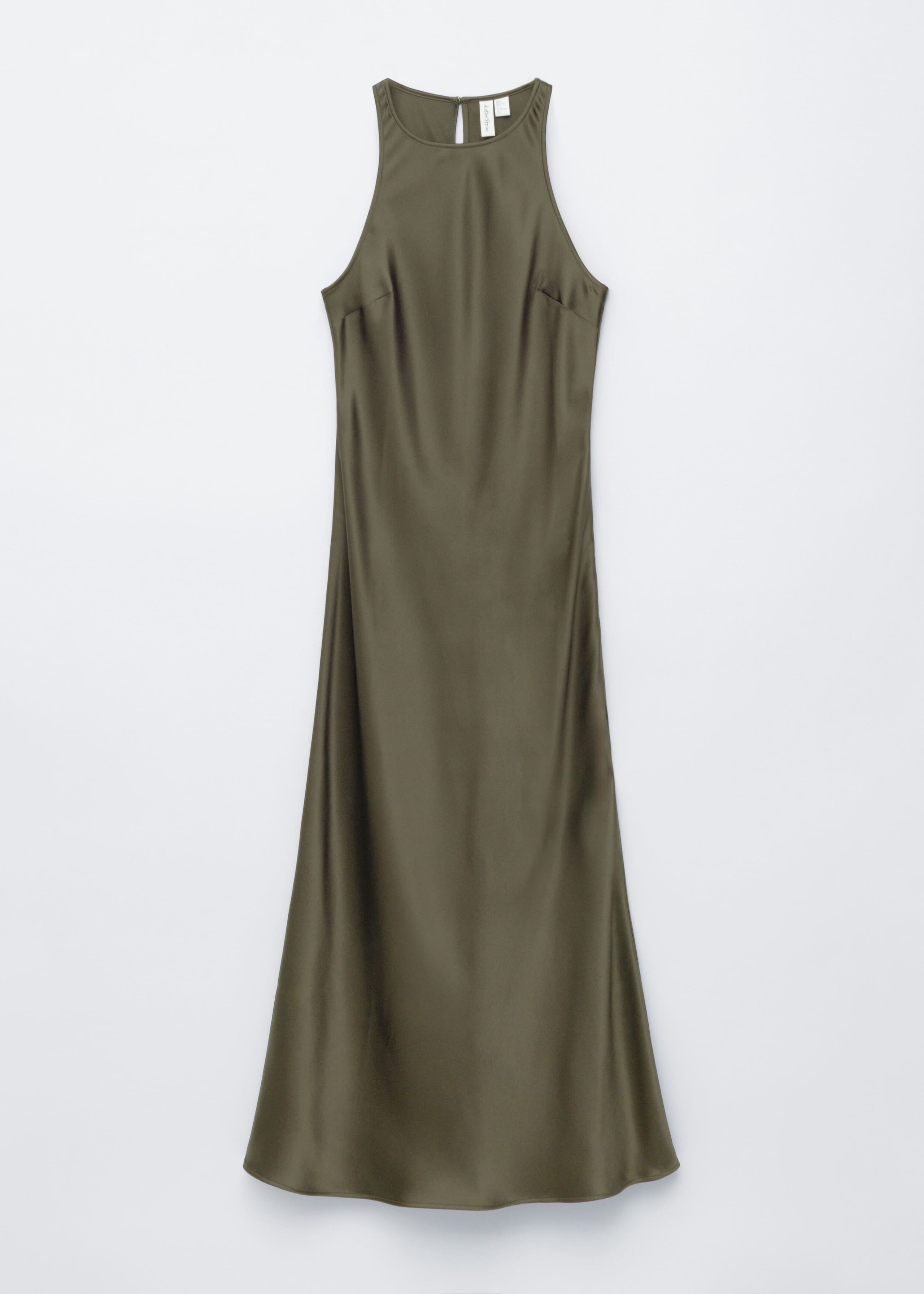 Sleeveless Satin Midi Dress - Black - Still Life