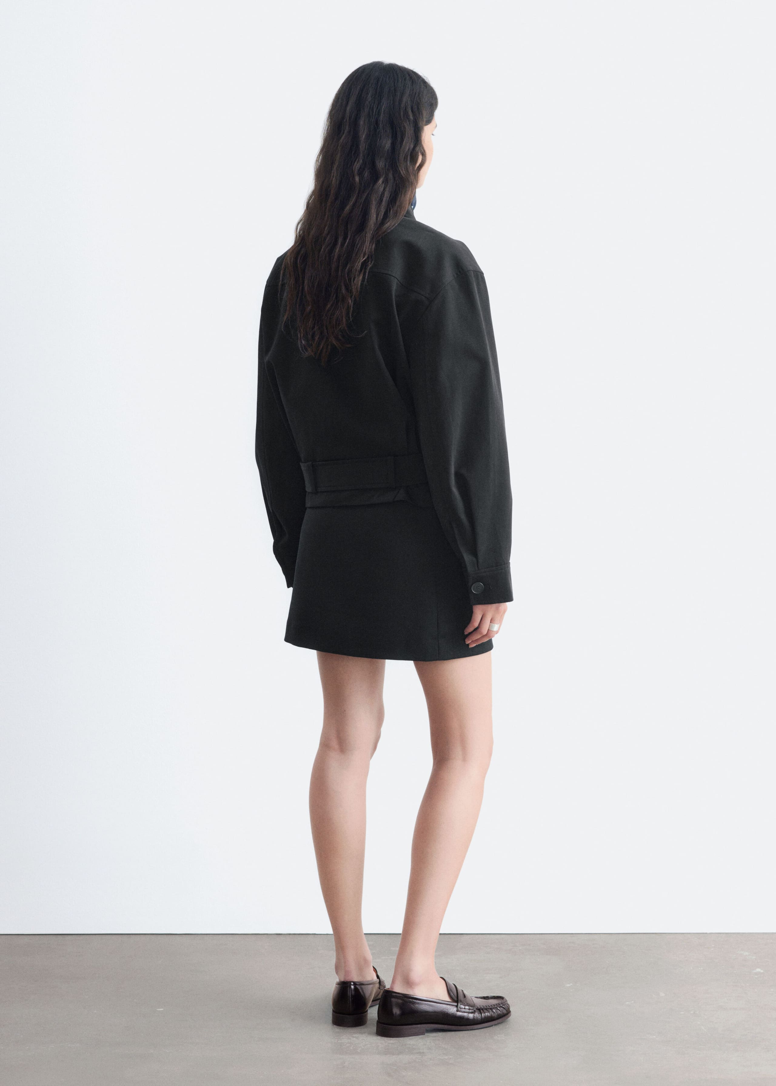 Belted Cotton Twill Jacket - Beige - Lookbook