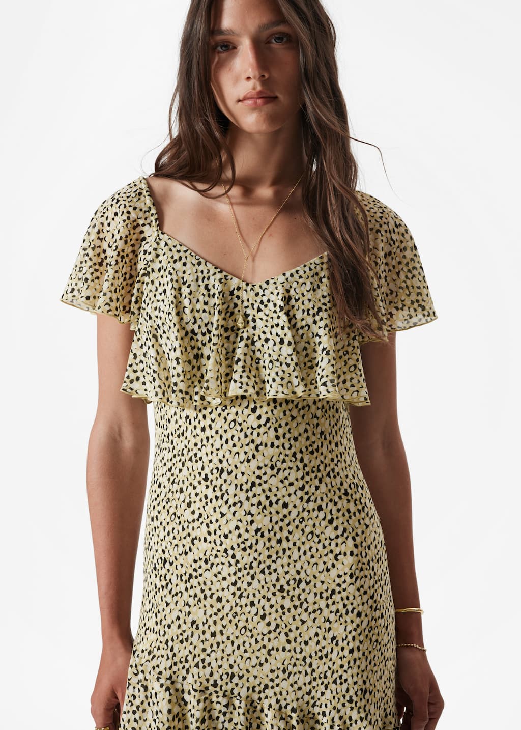 Image of Robe longue à volants