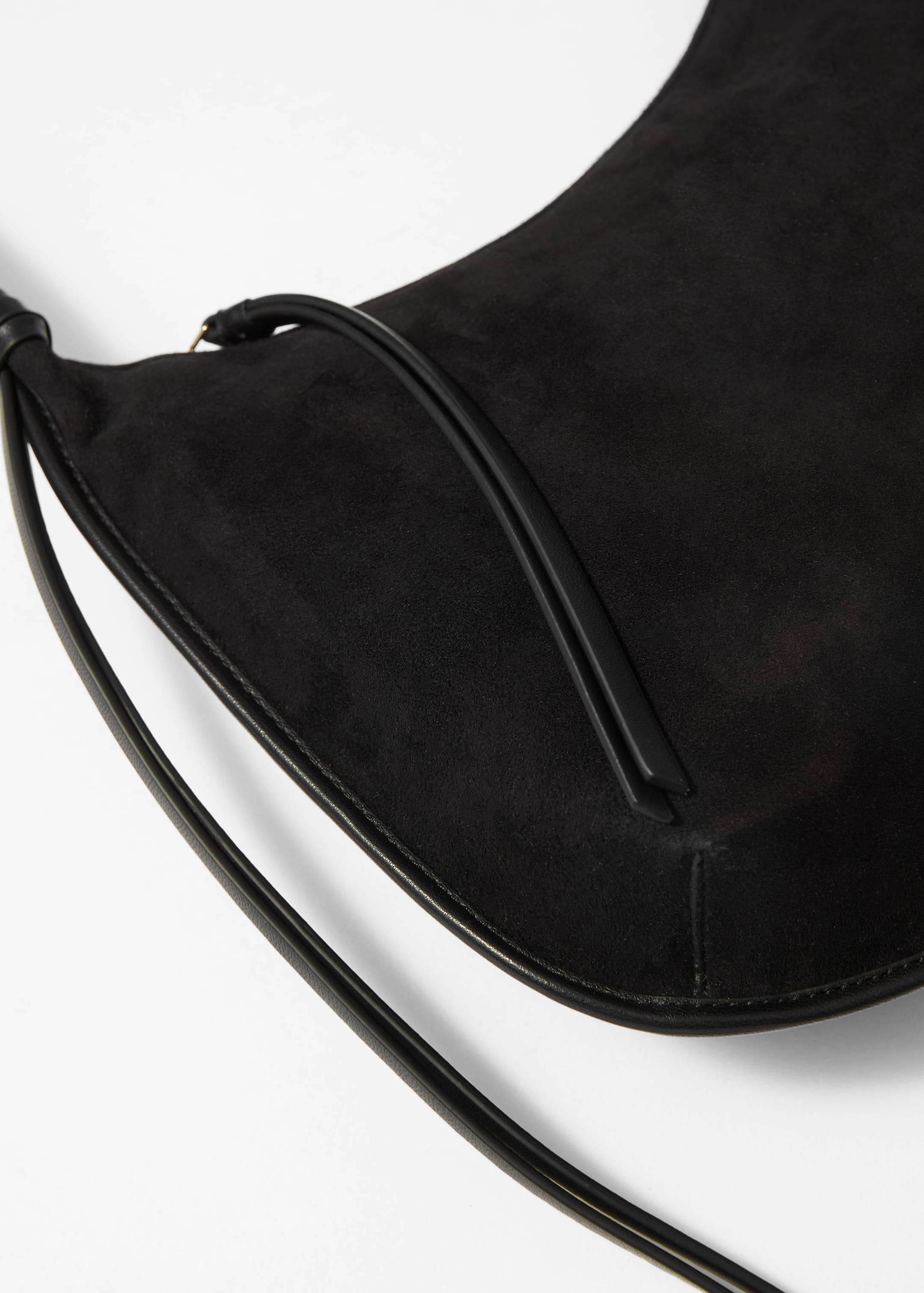 Grösseres Bild ansehen: Tragetasche aus Veloursleder mit Fransen - Schwarz - DAMEN | H&M CH 5