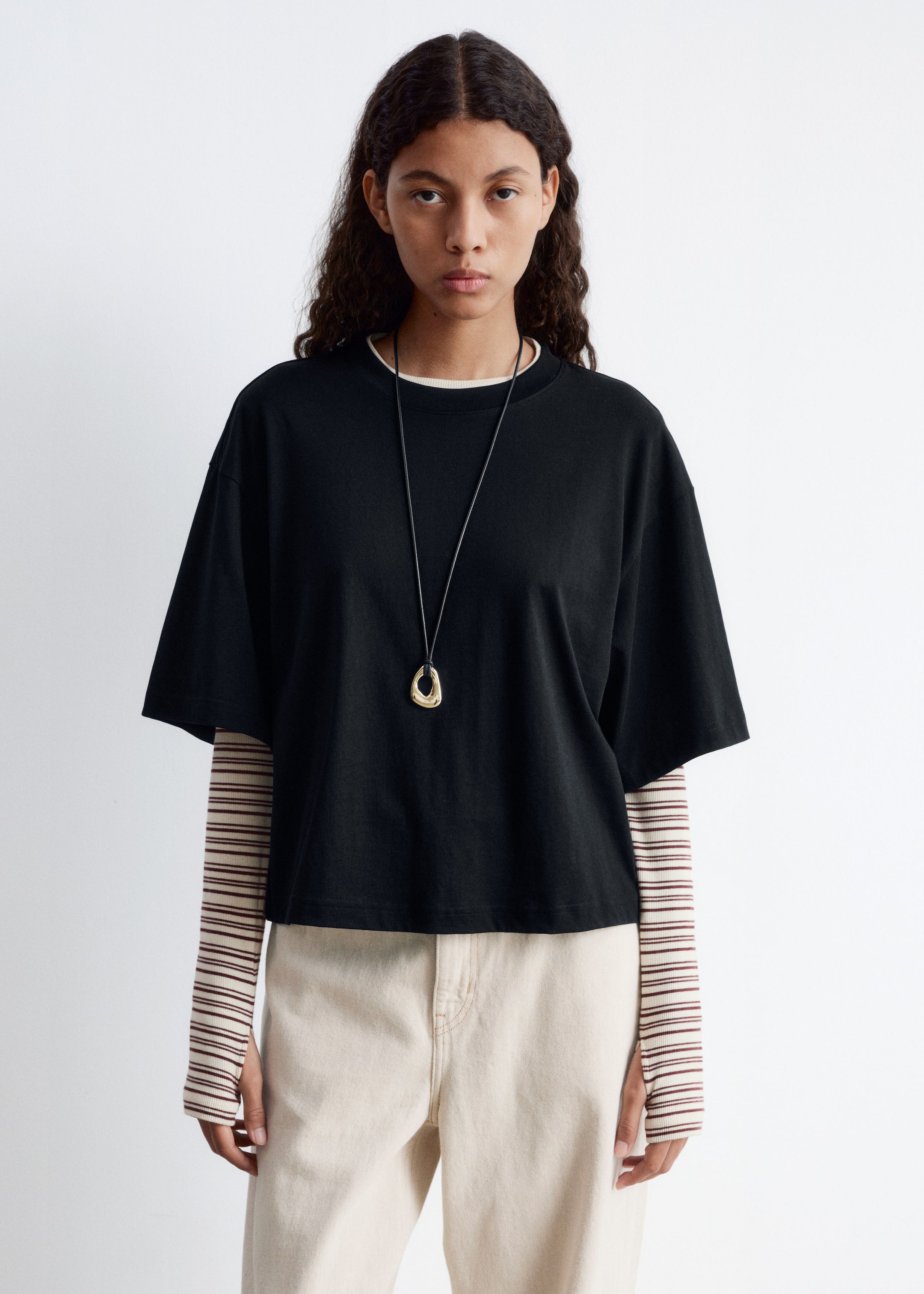 Grotere afbeelding bekijken: Boxy T-Shirt - Zwart - DAMES | H&M BE 1