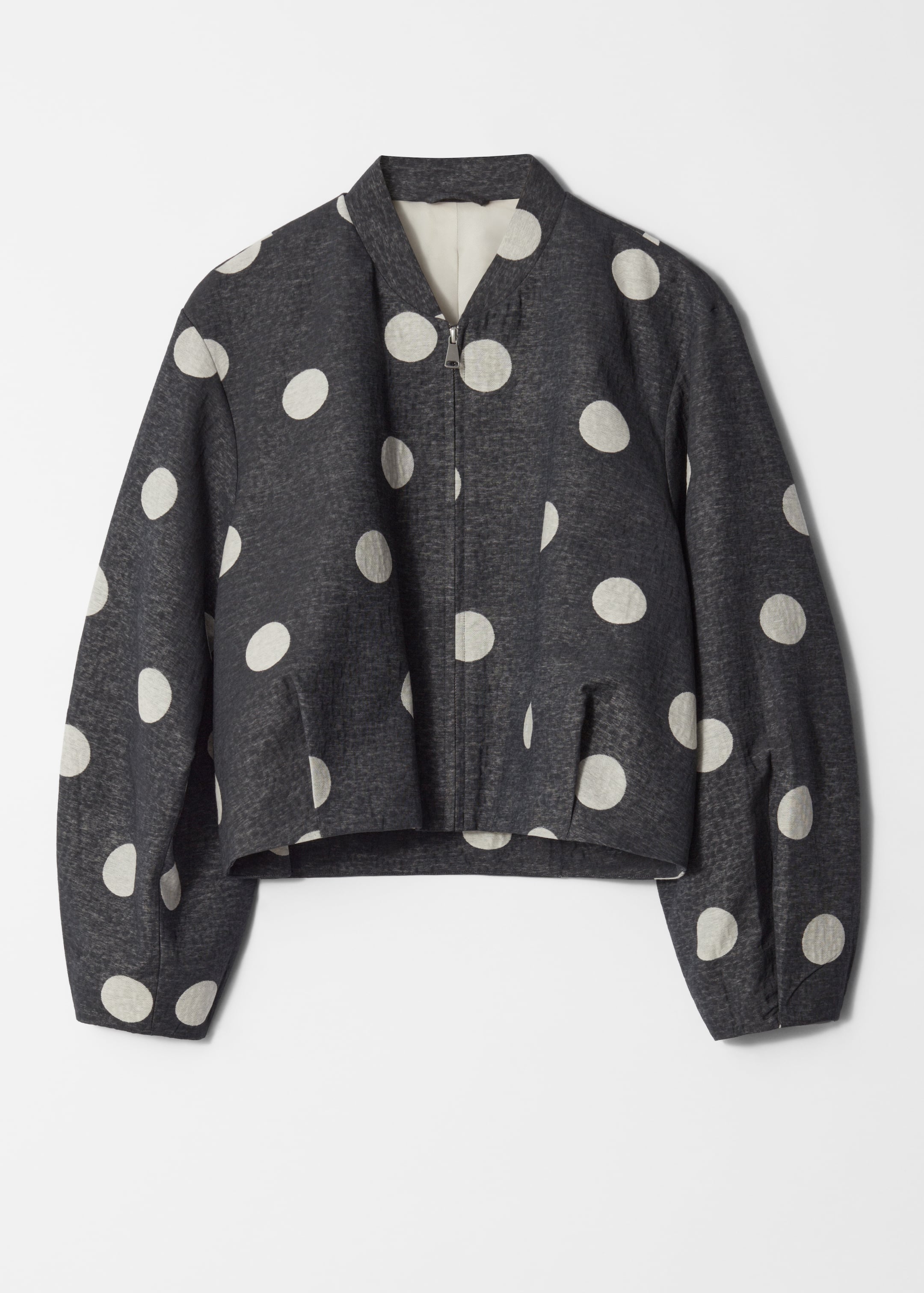 Agrandir l'image: Veste style bomber - Pois gris - FEMME | H&M FR 7