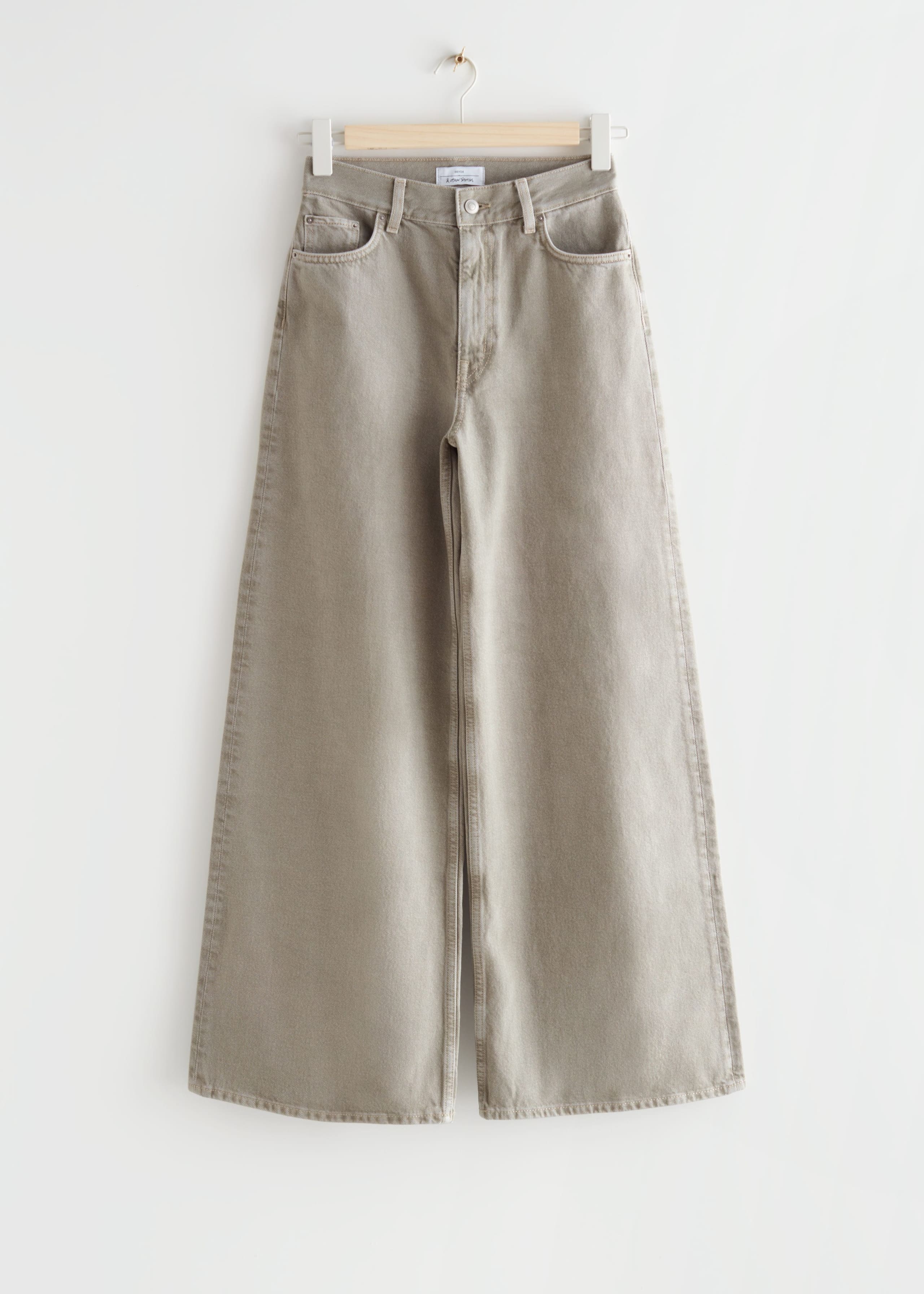 High Waist Wide Jeans - Light Blue - Bodegón