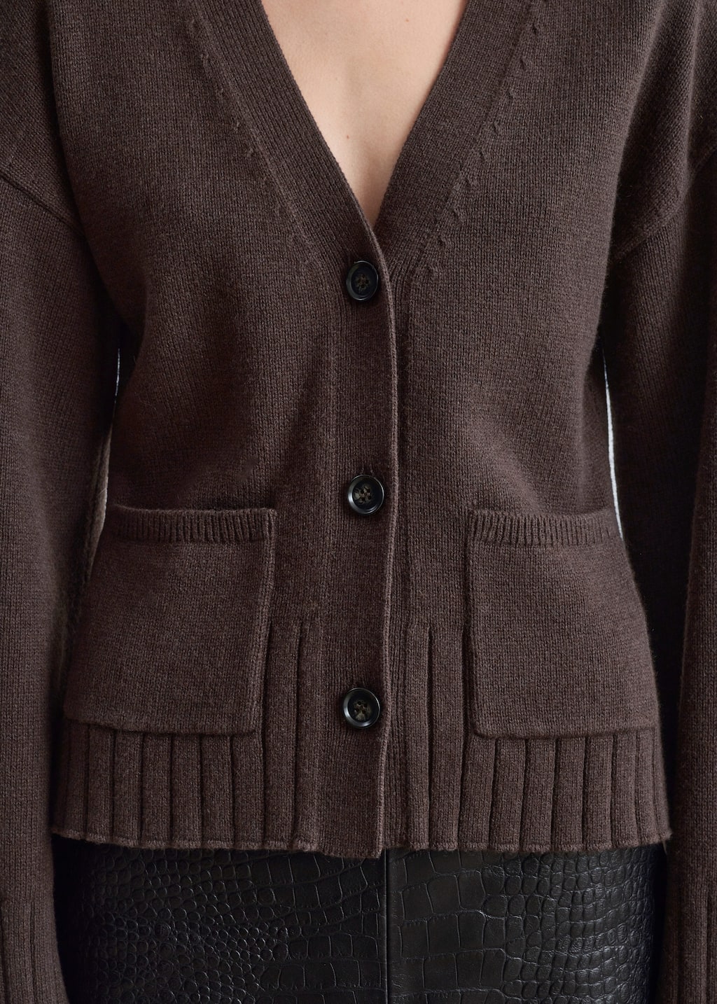 Image of Tapered Knit Cardigan