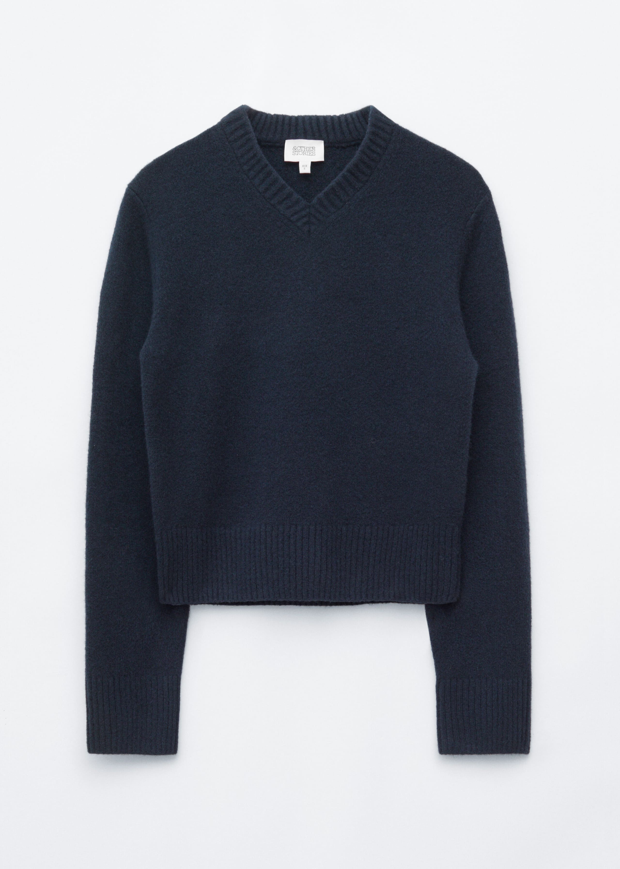 V-Neck Jumper - Dark Blue - Still Life