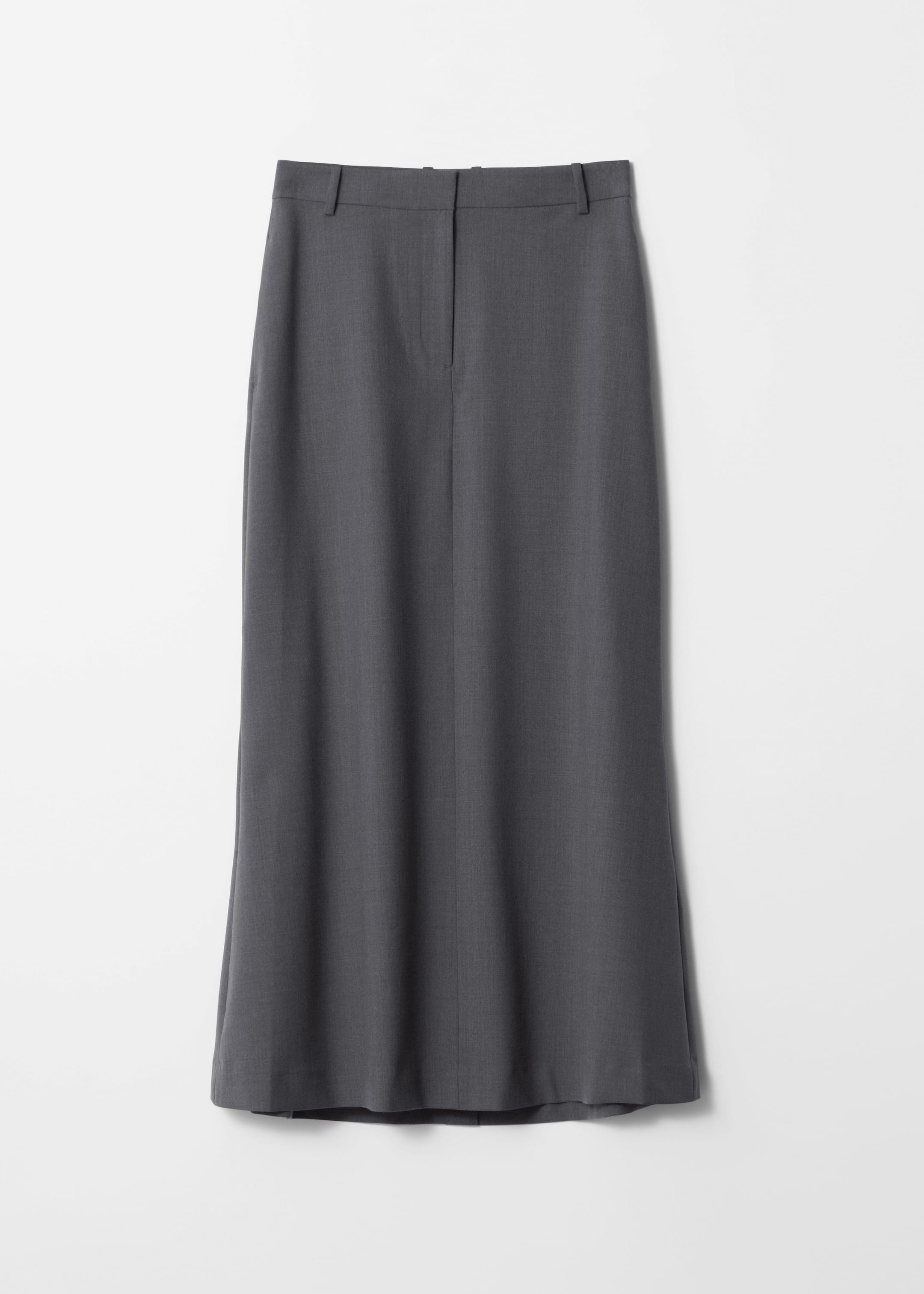 View larger image: Flared Tailored Maxi Skirt - Grey - Ladies | H&M GB 1