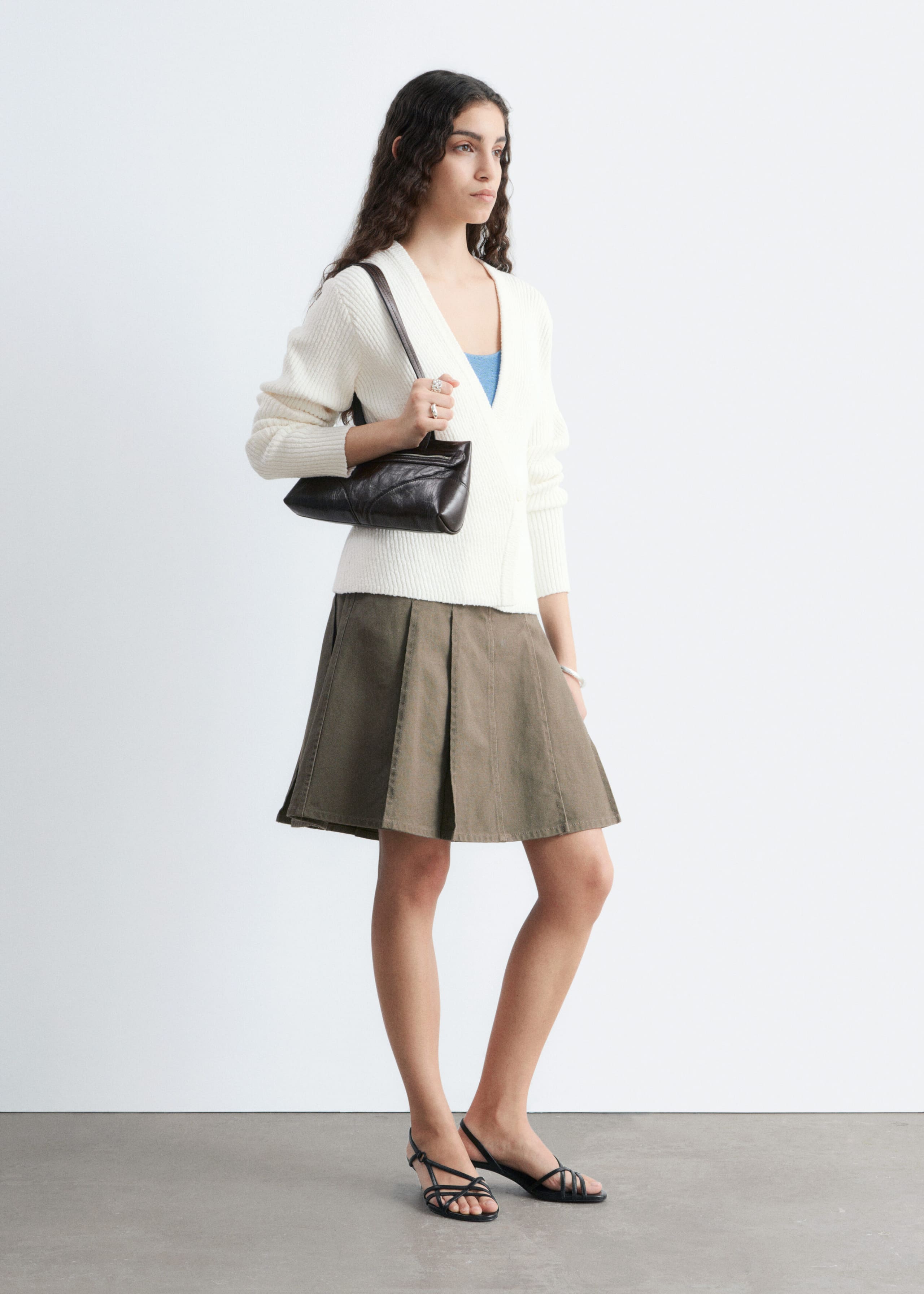 Image of Ribbed Cotton Cardigan