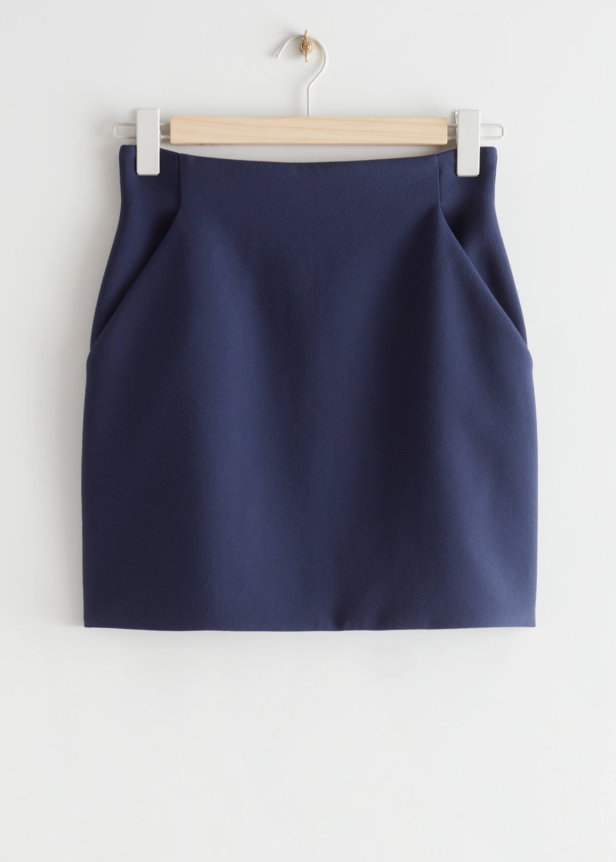View larger image: A-Line Mini Skirt - Navy - Ladies | H&M GB 1