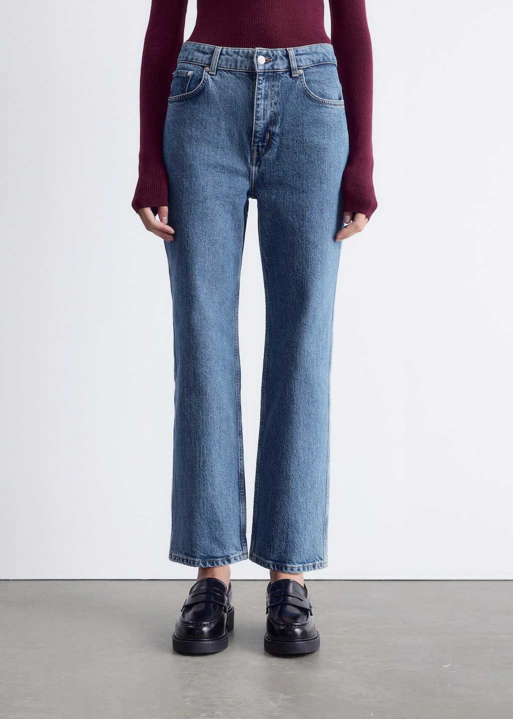 Image of Verkürzte Jeans mit schmalem Bein