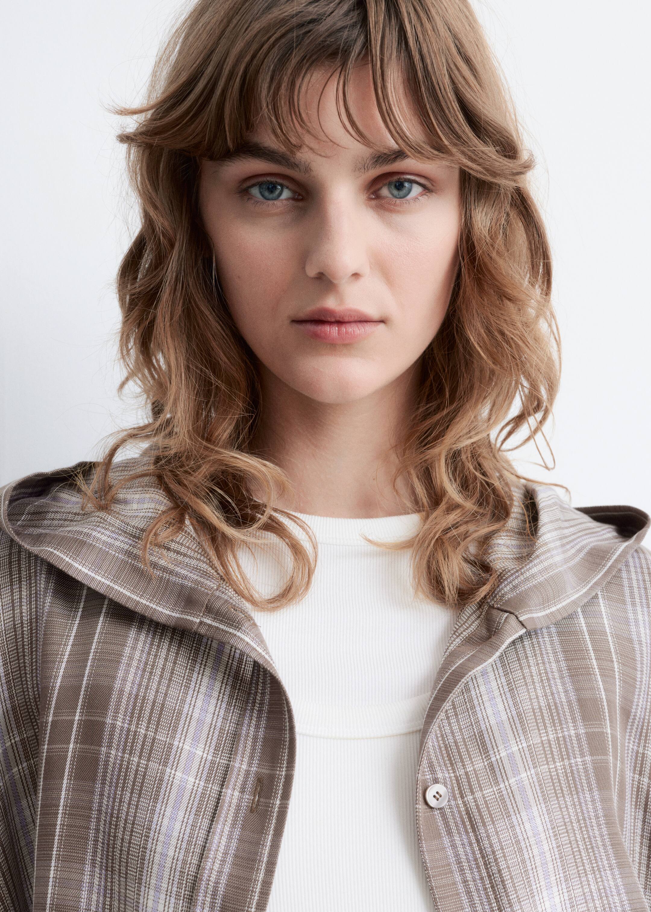 Zobacz większy obraz: Koszula w kratę z kapturem - Ciemnoszary/Kratka | H&M PL 2