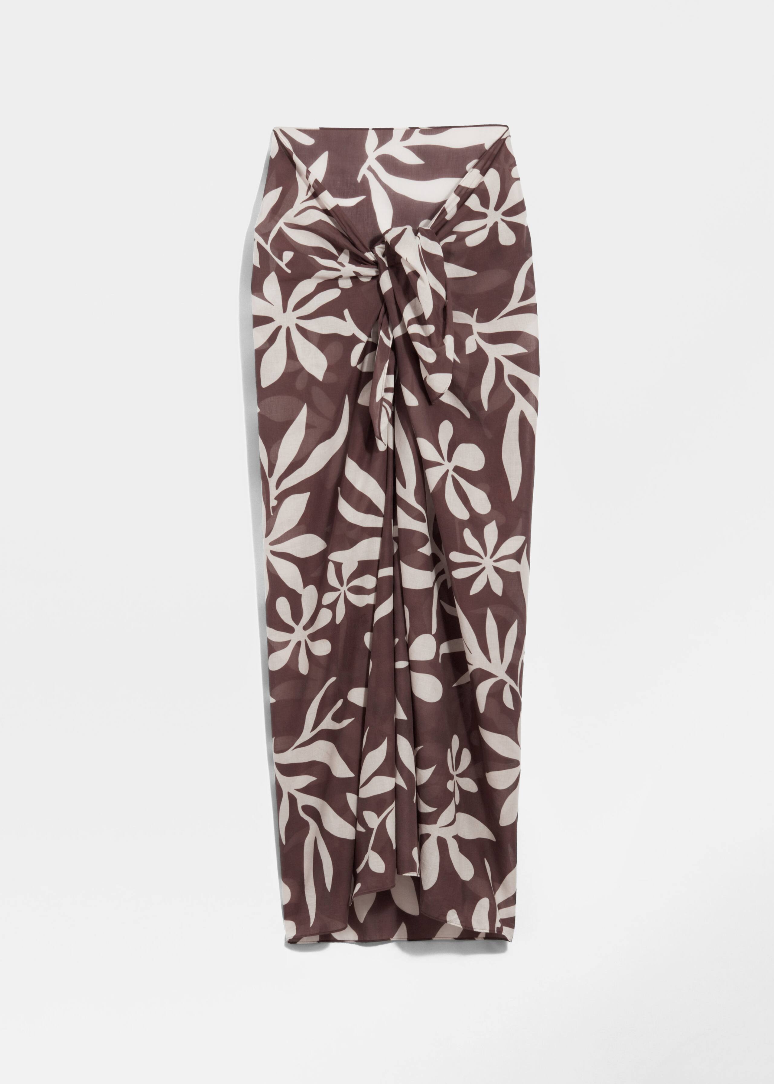 Image of Printed Cotton-Voile Sarong