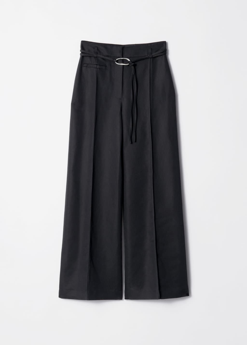 Image of Pantaloni sartoriali con cintura annodata