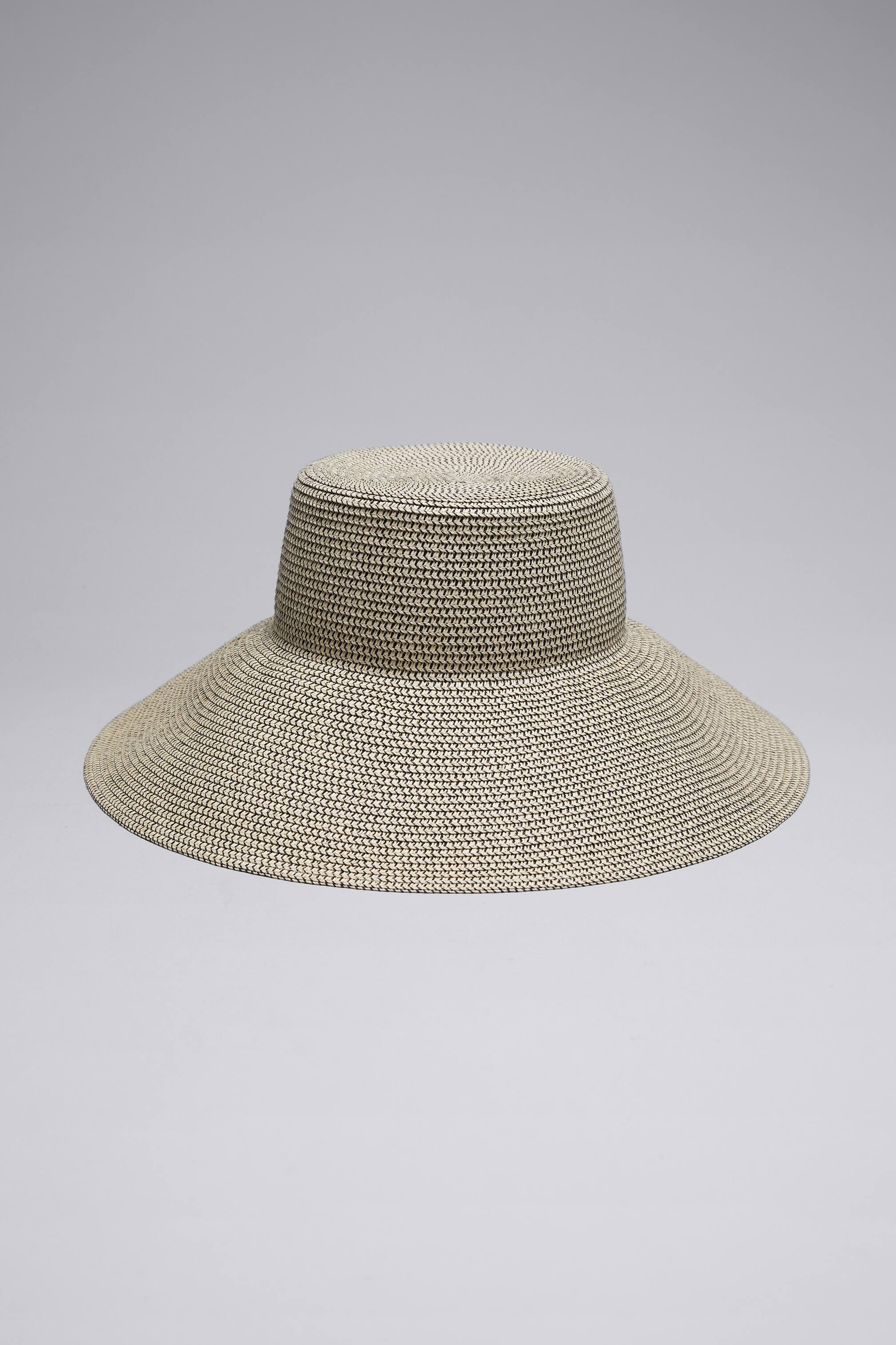 Visa större bild: Vävd stråhatt - Svart/beige - DAM | H&M SE 1