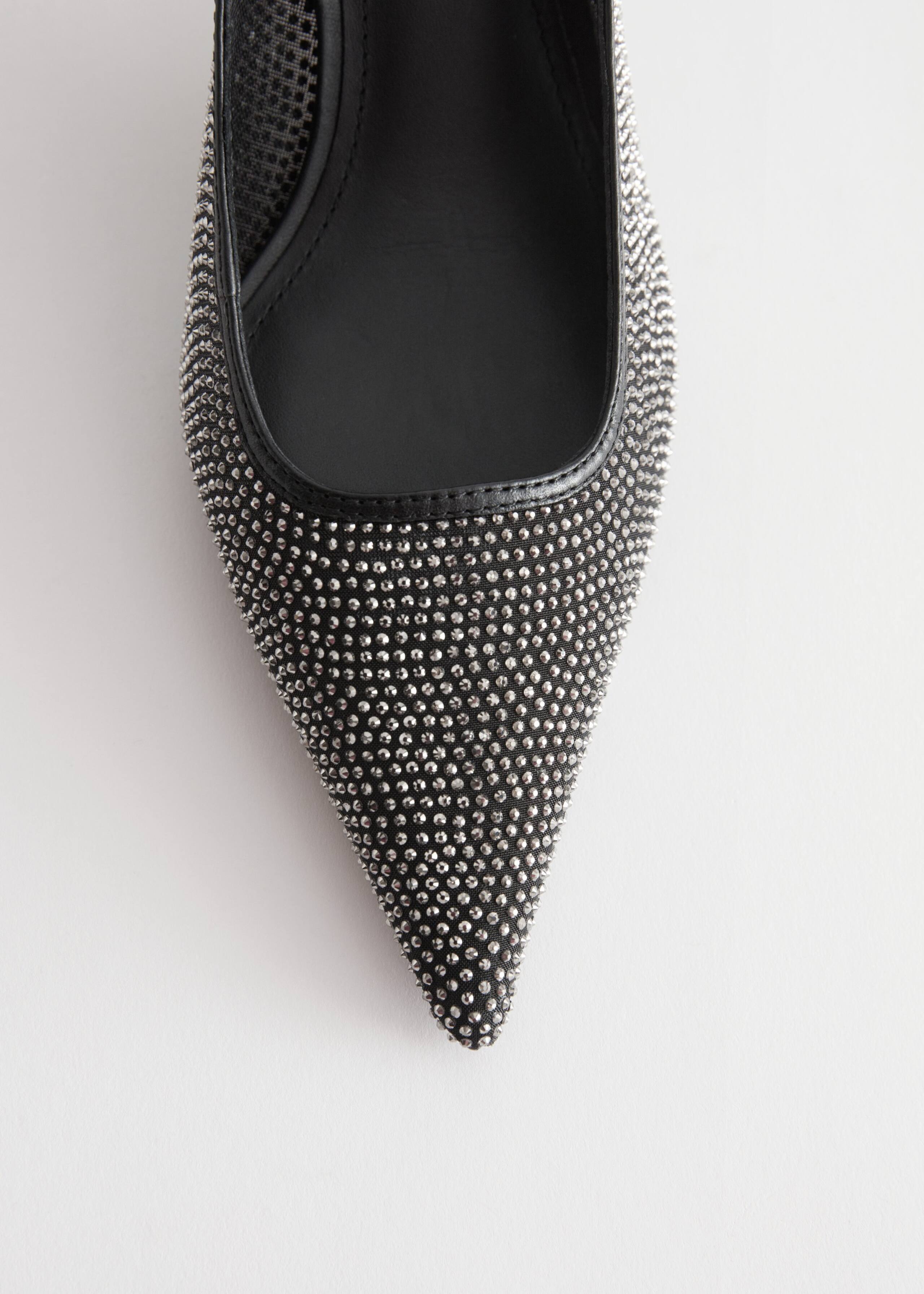 StuddedSlingbackPumps - Black - Natura morta