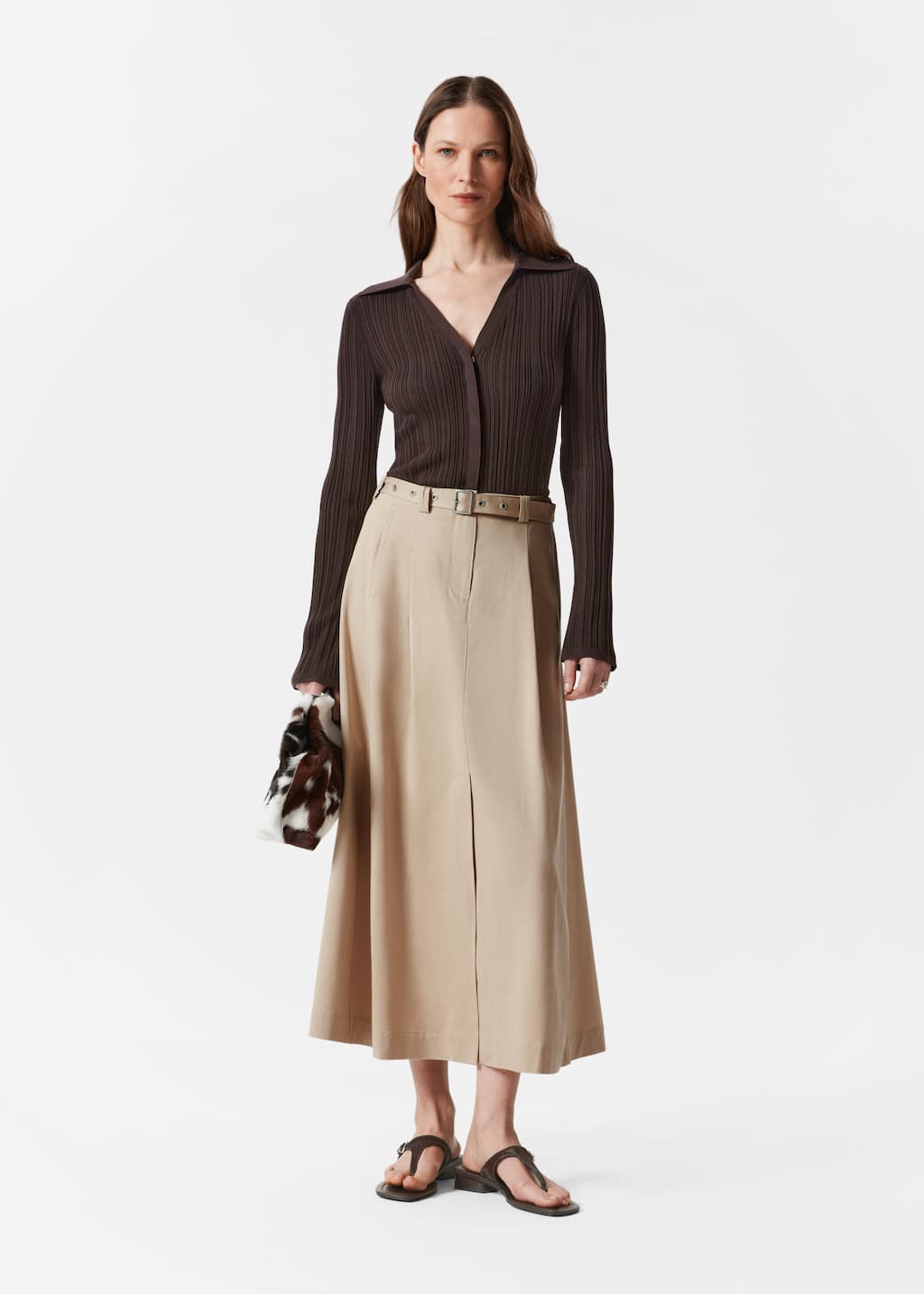 Image of Falda cargo midi
