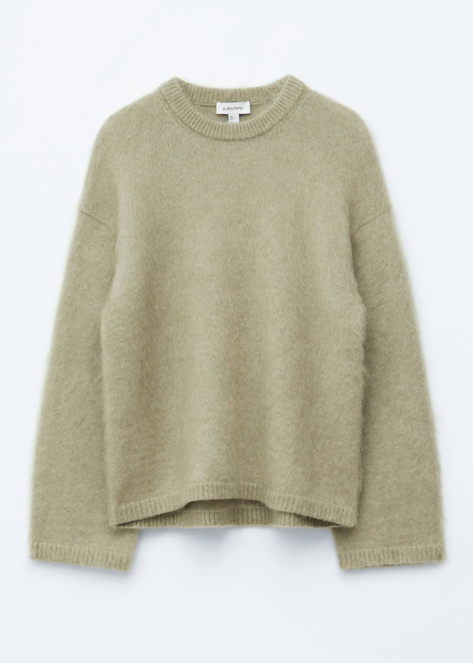 Pullover aus Mohair-Mix - Hellgrün/Dunkelblau/Dunkelrot/Dunkelbraun/Beige - 2