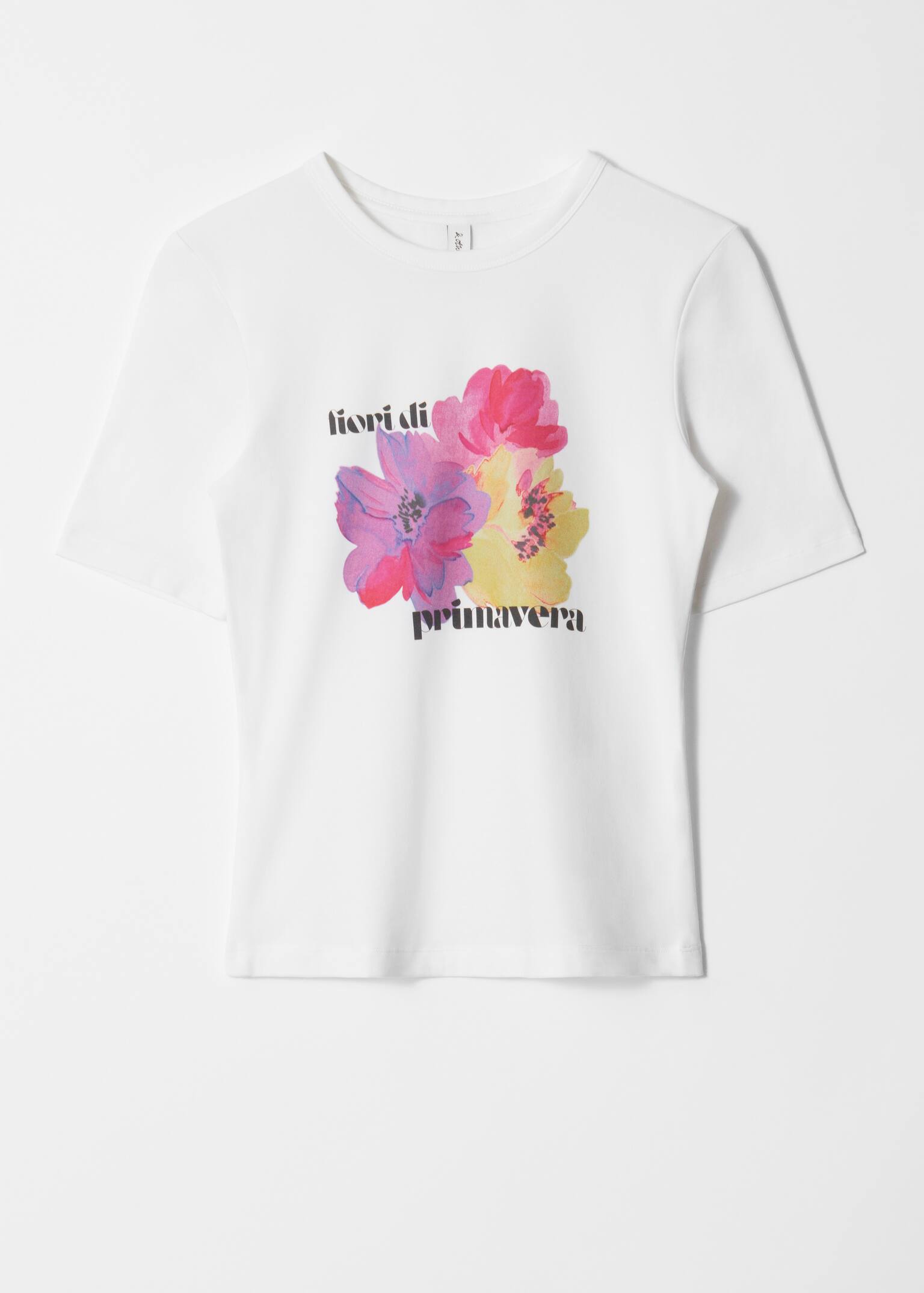 T-shirt con stampa - Stampa floreale/Bianco - 2