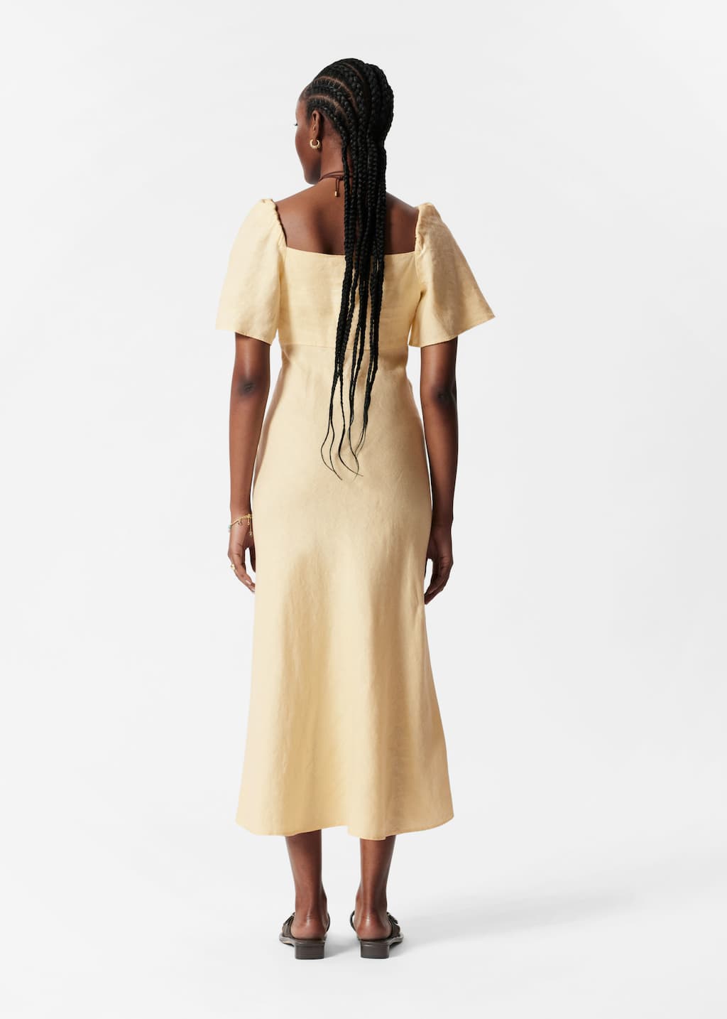 Image of Linen Midi Dress