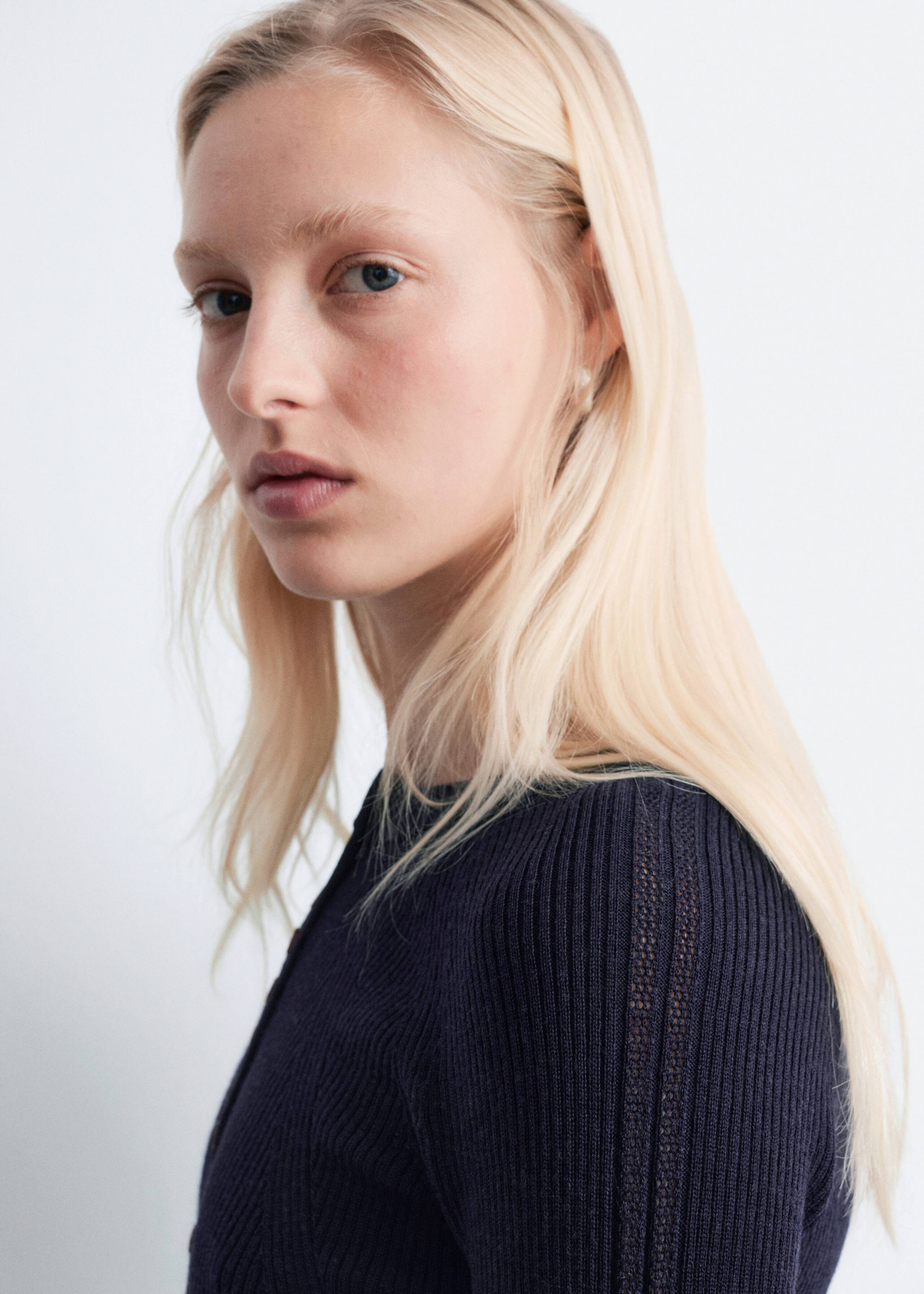 Image of Half-Placket Wool Top