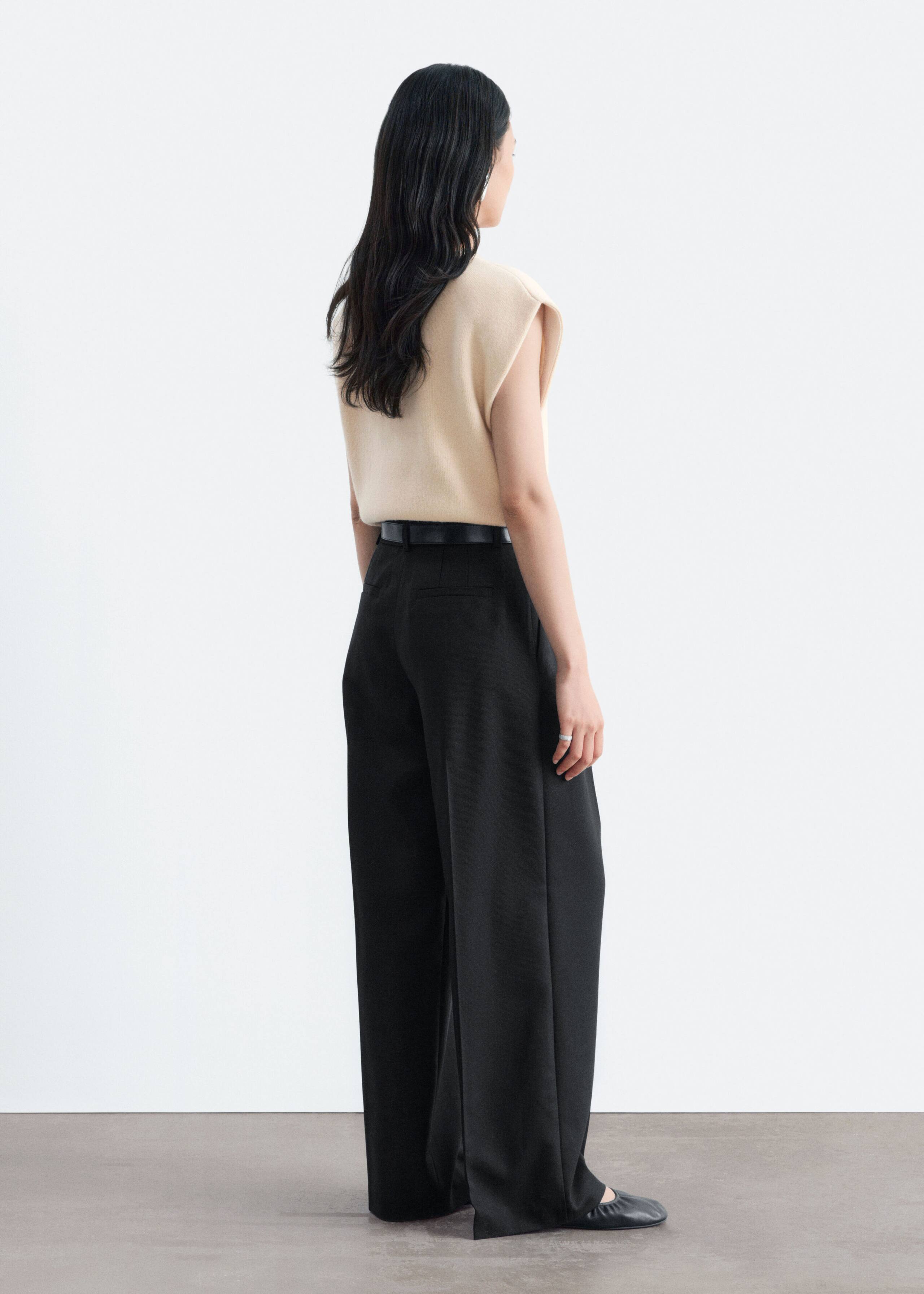 Wool-Blend Tailored Trousers - Black - Lookbook